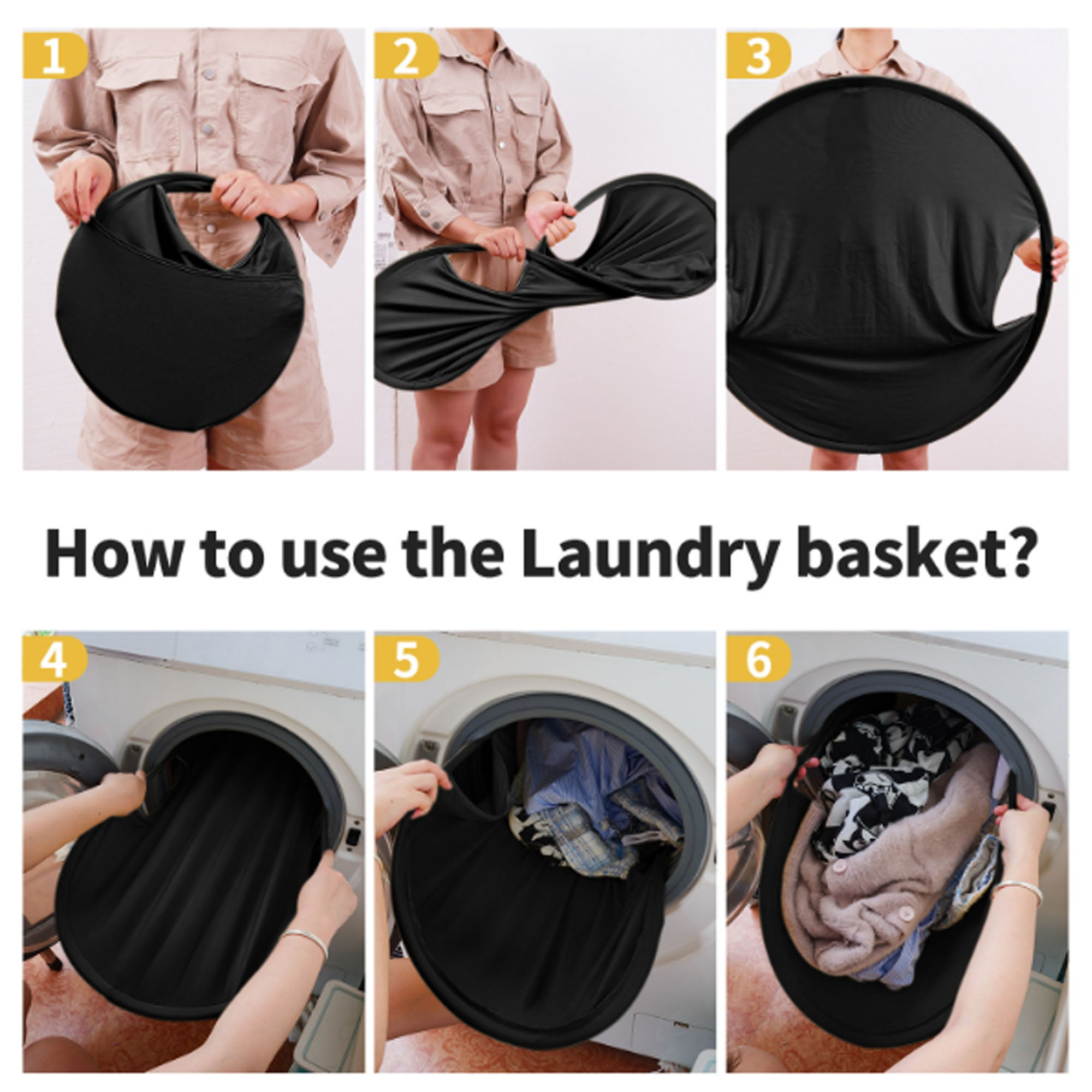 Foldable Portable Laundry Hamper
