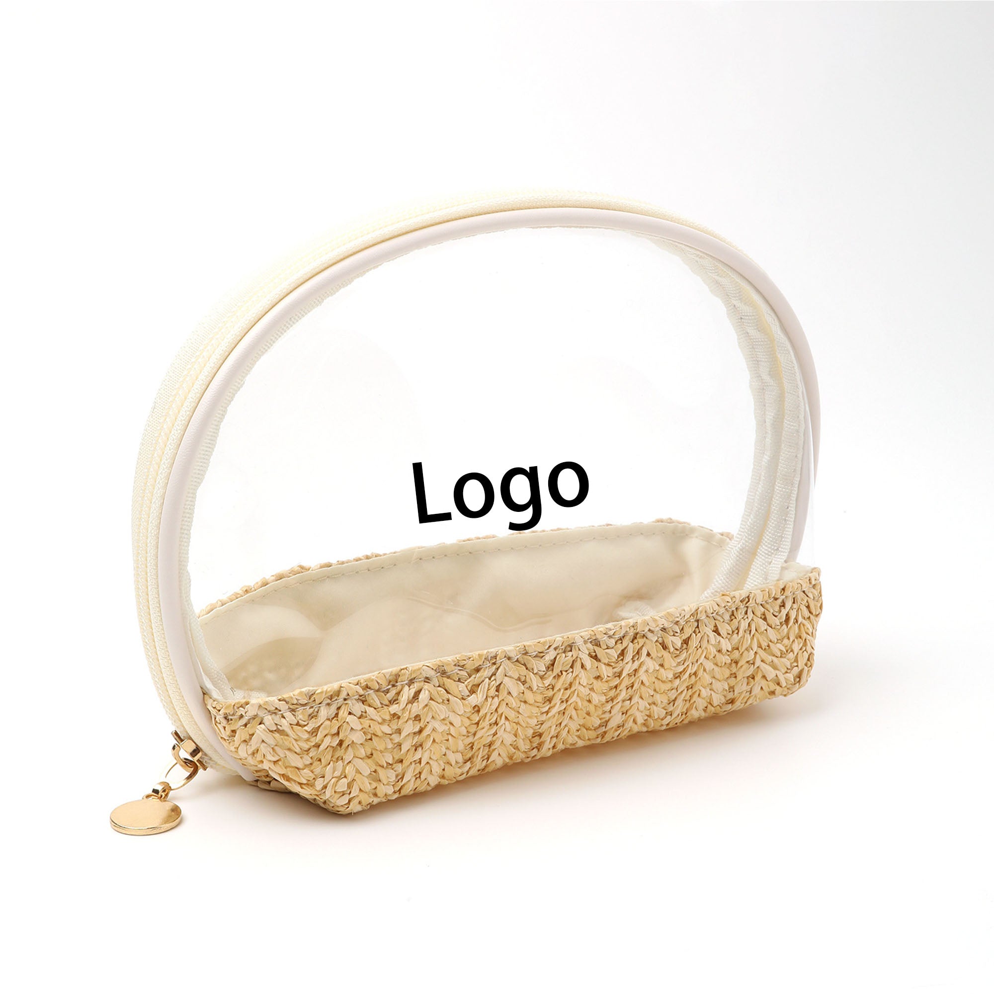 Transparent Hard Shell Cosmetics Case Bag