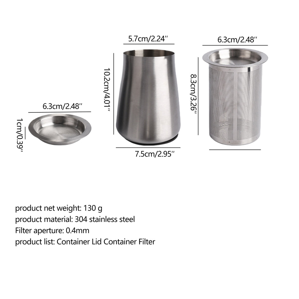 Coffee Sifter And Sieve Fine Mesh Stainless Steel Container