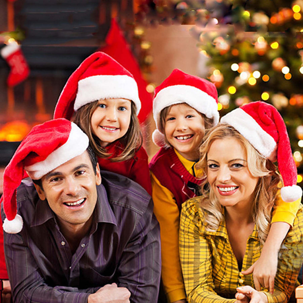 Red Plush Santa Hat