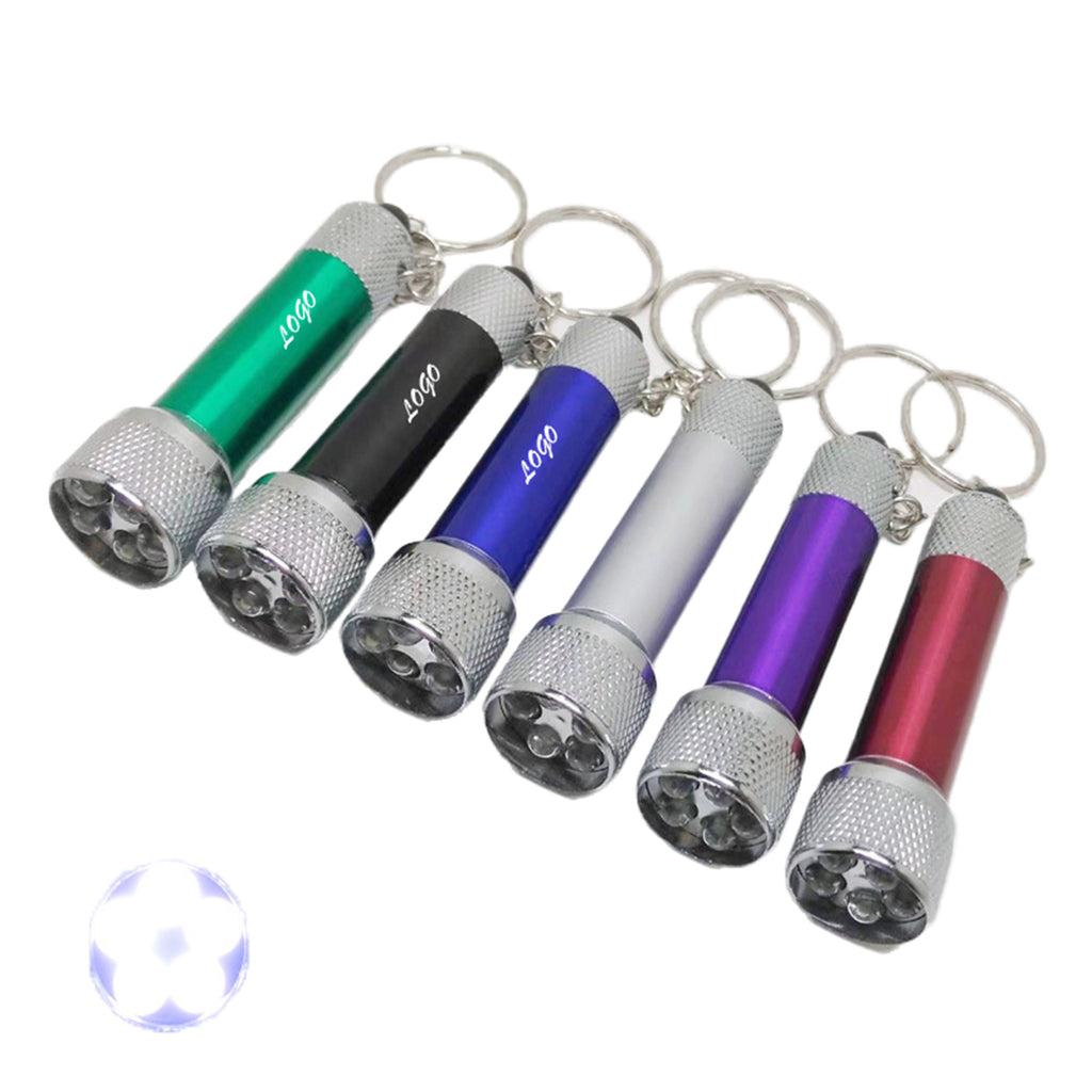 Aluminum Mini Led Flashlight Keychains Set