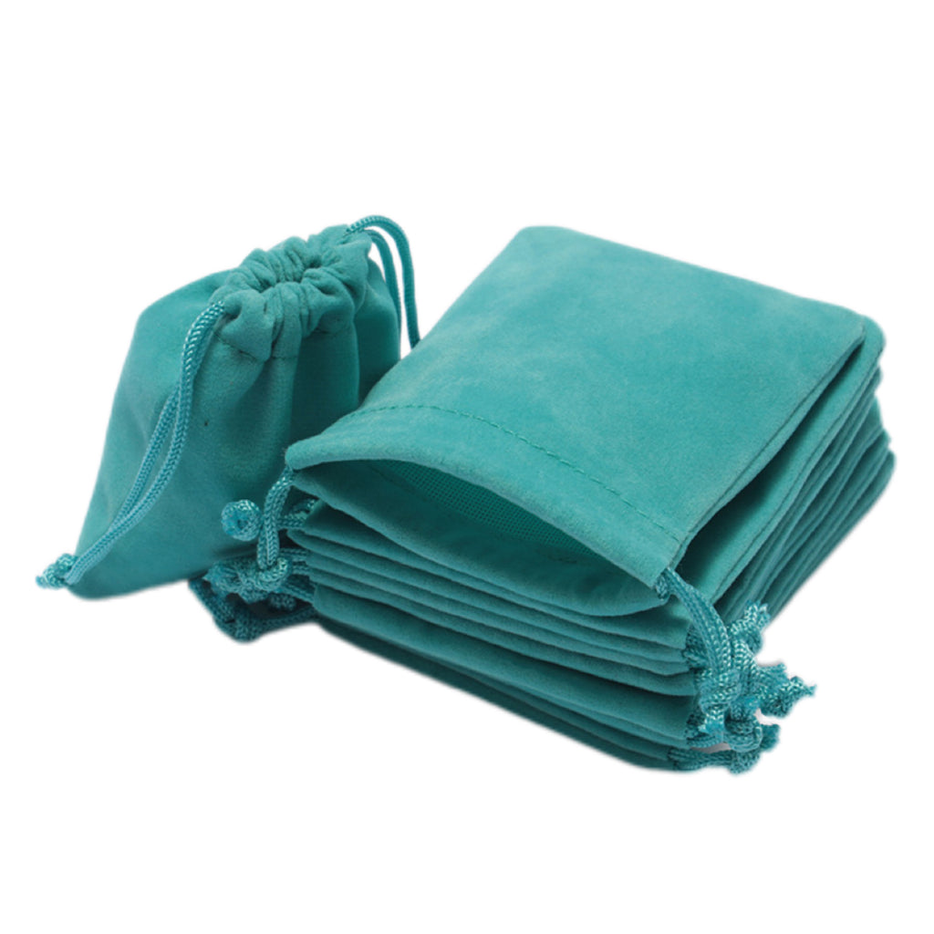 Custom Knitted Bottom Velvet Drawstring Bag