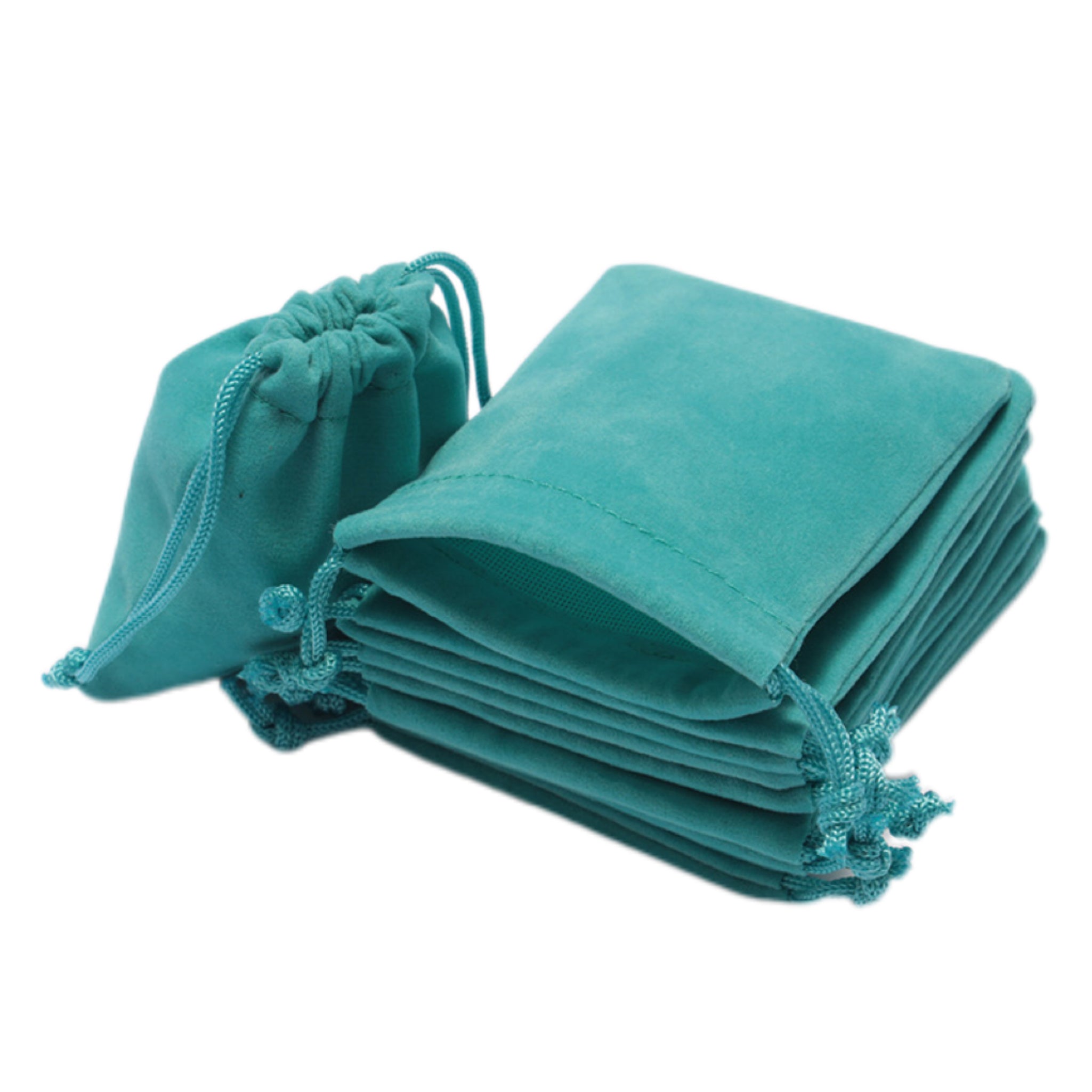 Custom Knitted Bottom Velvet Drawstring Bag