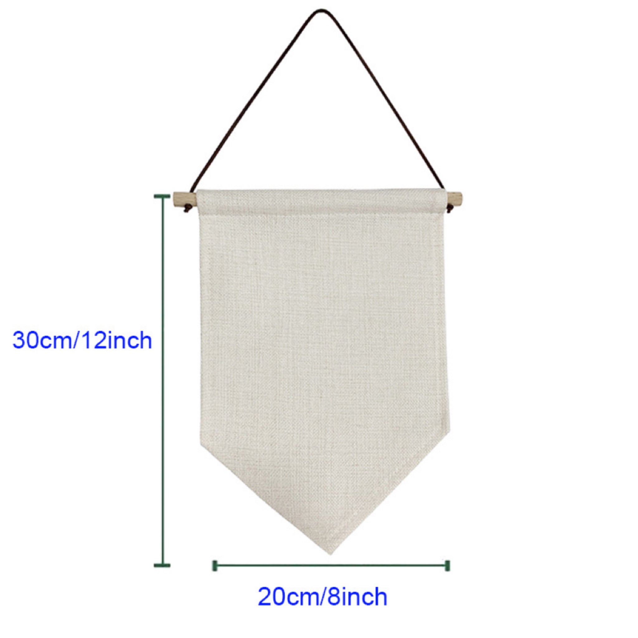 Customizable Linen Pennant Flag