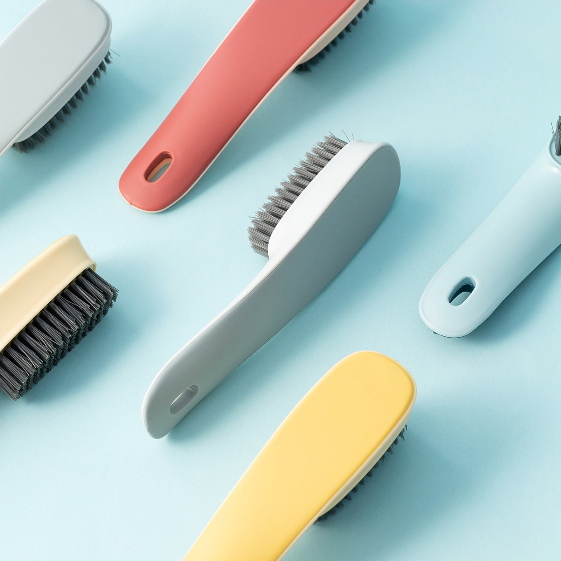 Plastic Long-Handled Shoe Brush