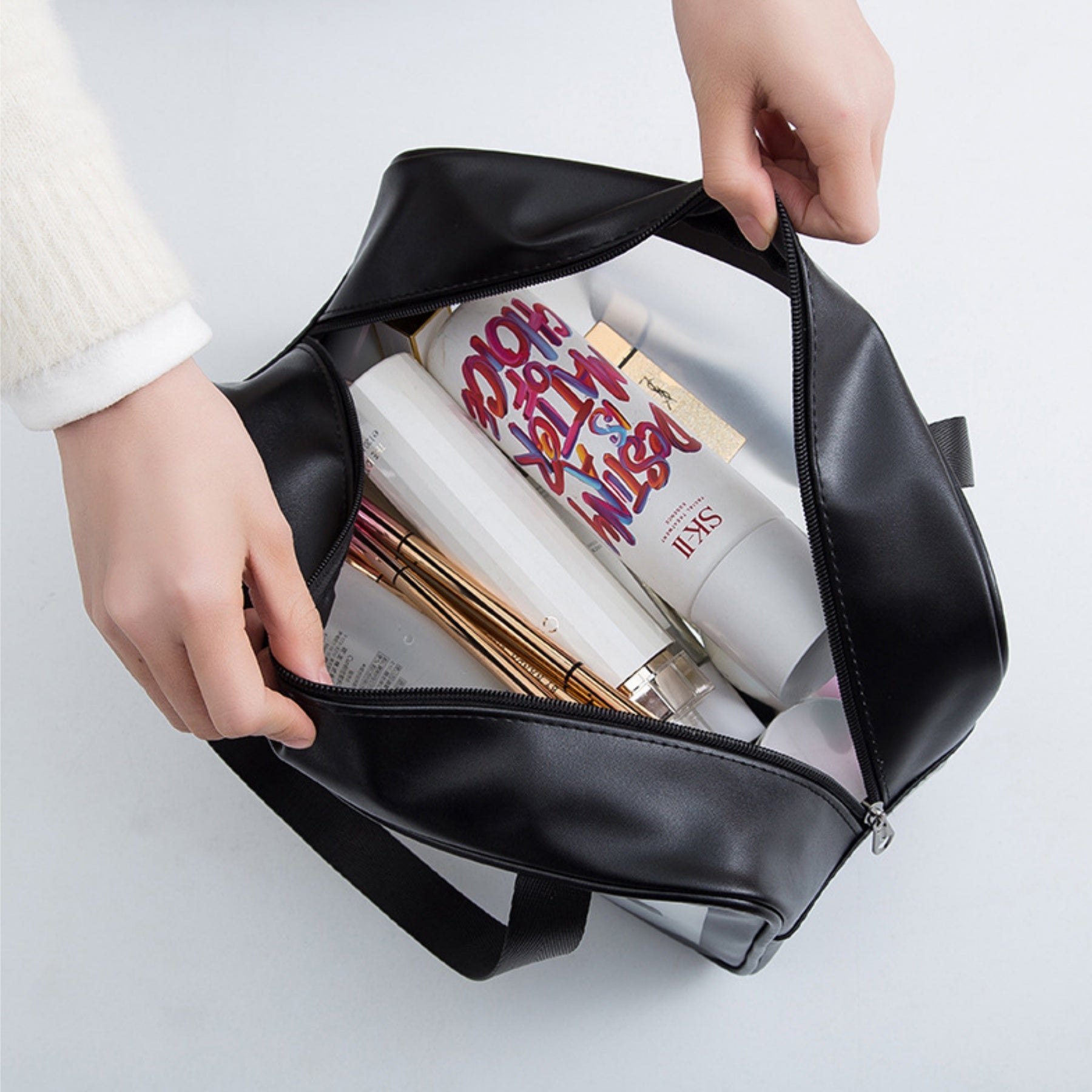 PU Frosted Cosmetic Bag
