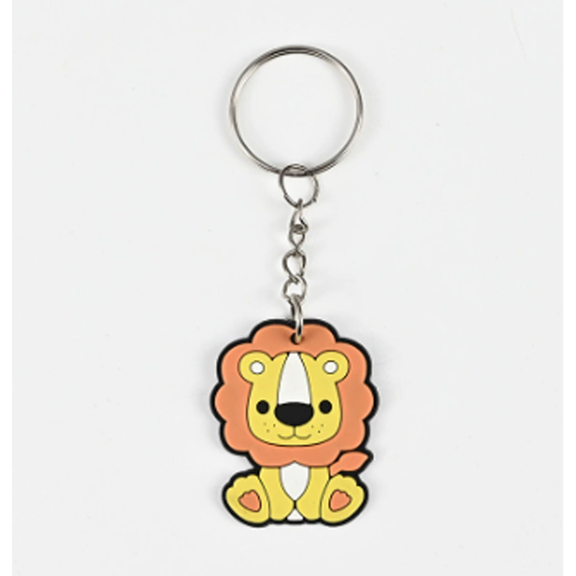 Soft PVC Keychain Colorful Animal Car Charm Bag Accessory