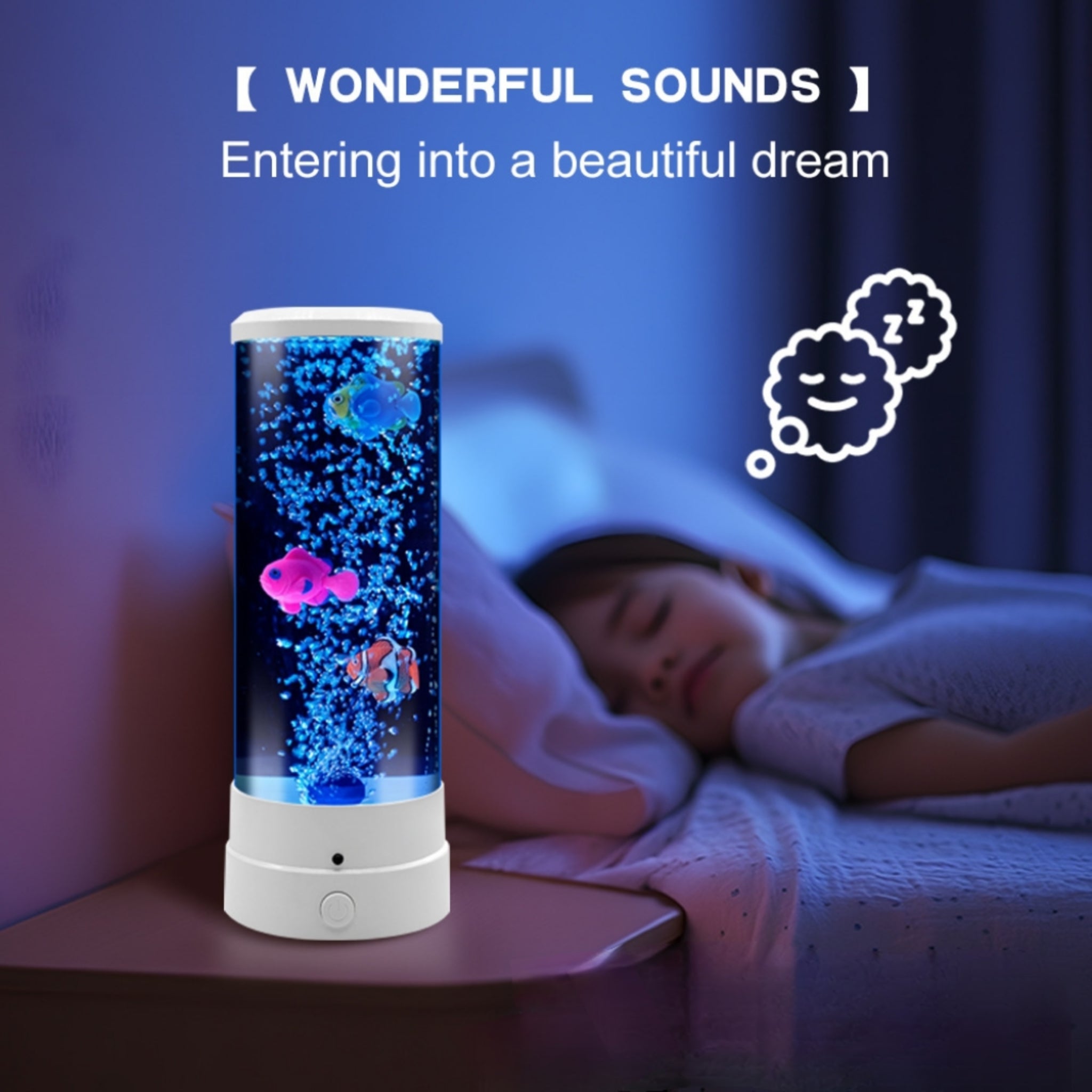 Ocean Themed Plug In Jellyfish Night Light Kids Room Decor