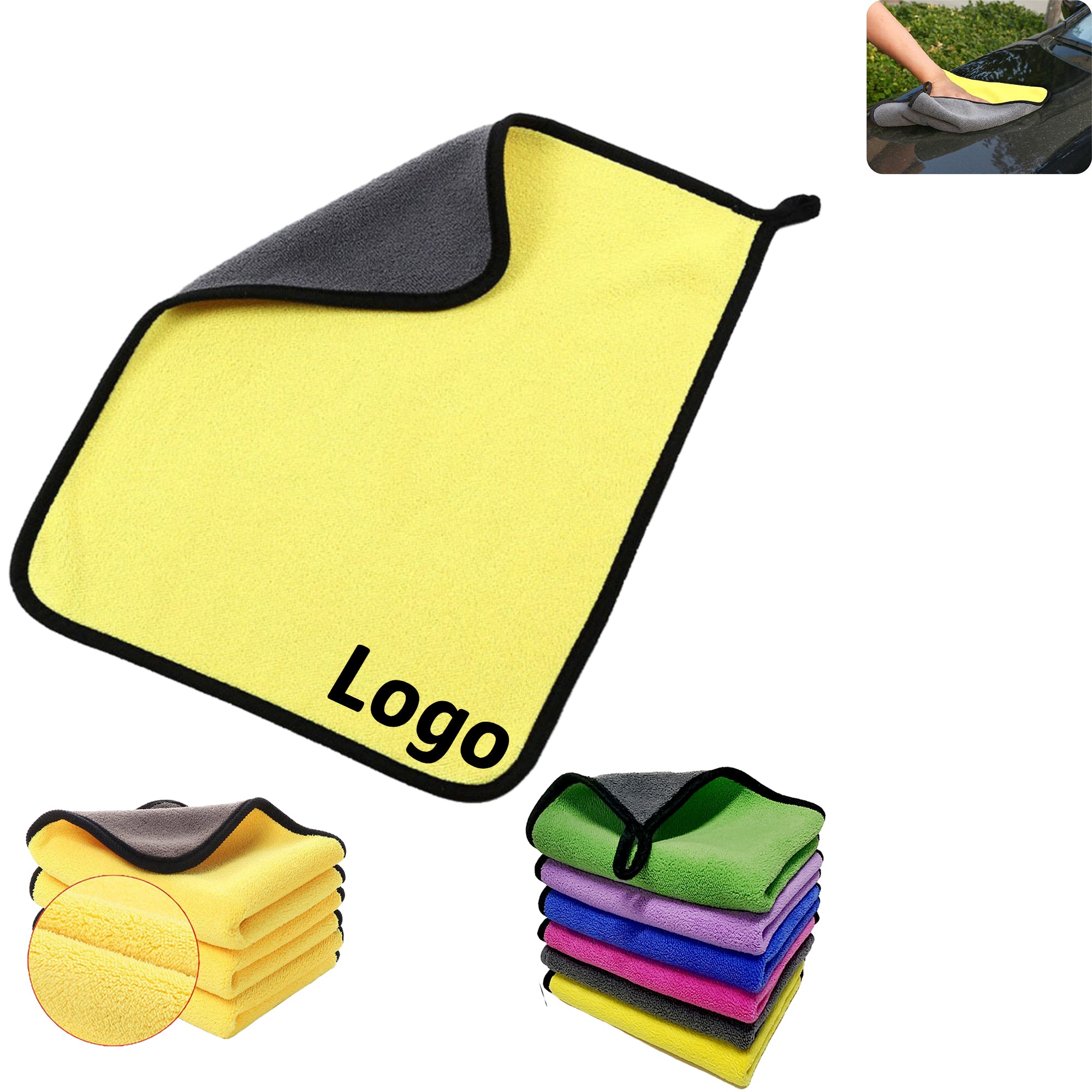 Automotive Microfiber Polishing Cloths Cleaning Cloths