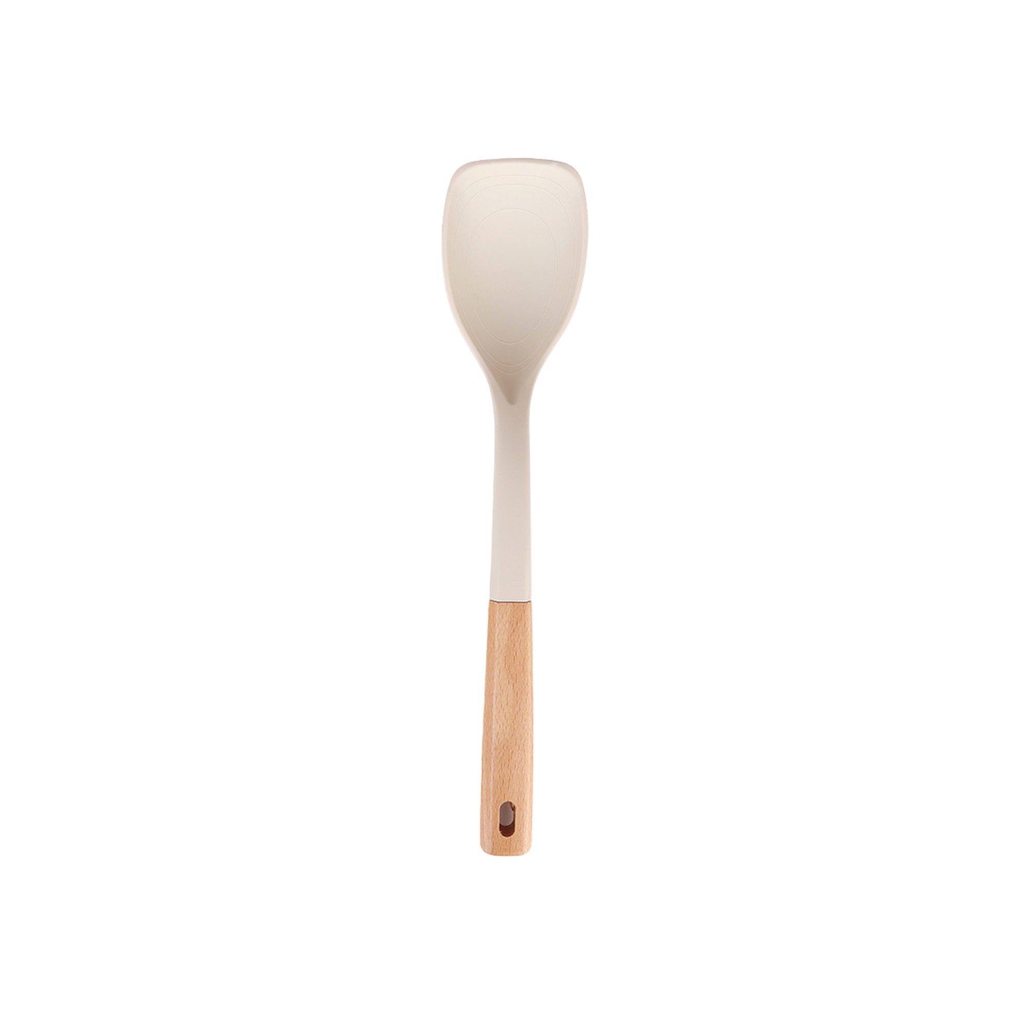 Wooden-Handled Silicone Kitchen Utensils For Non-Stick Pans
