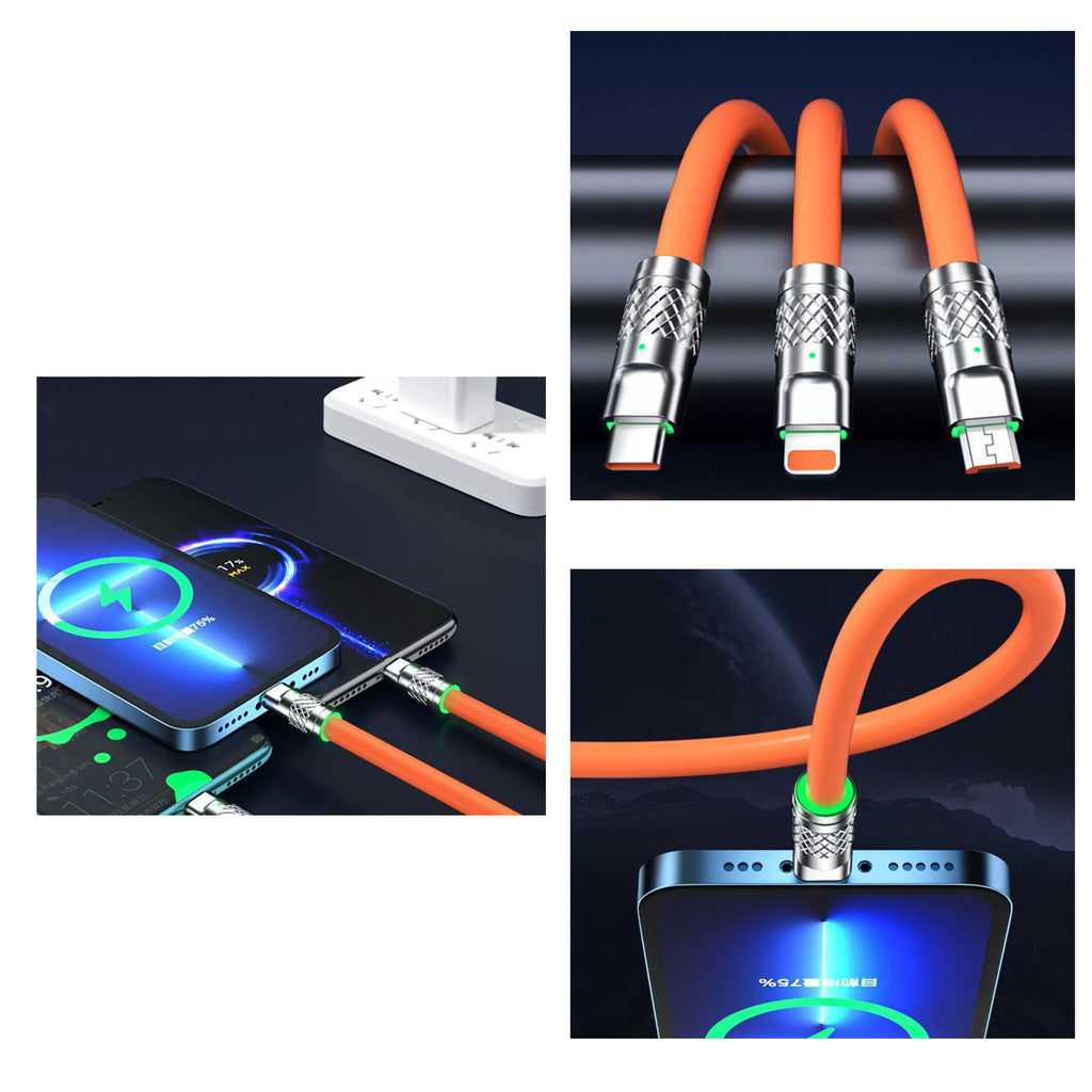 3-in-1 120W Super Fast Charging Data Cable
