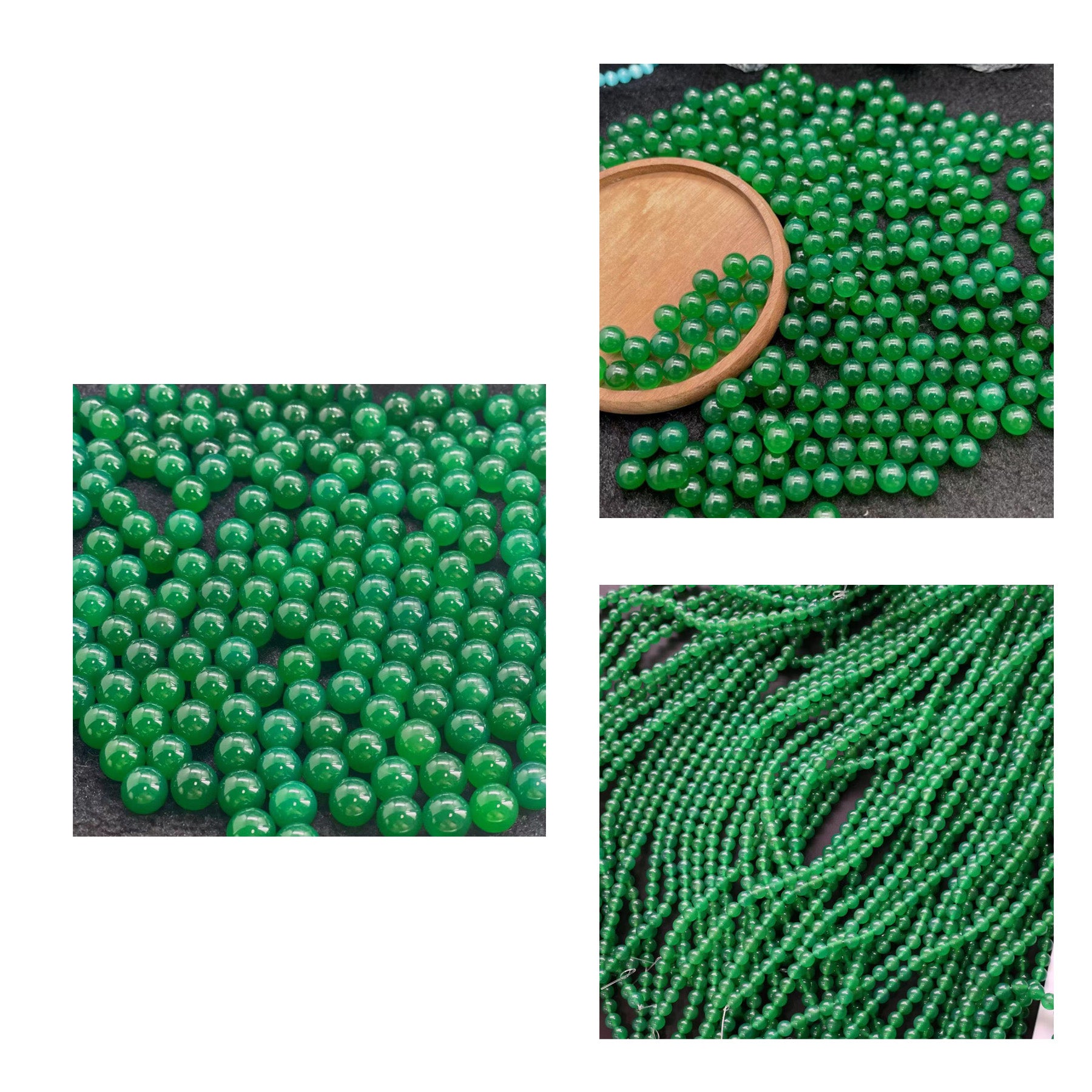Round Green Beads