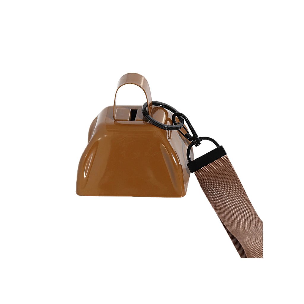 3-Inch Cowbell Hand Bell-Wrist Strap Craft