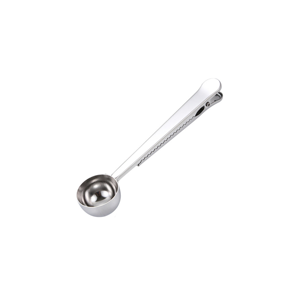 Stainless Steel Coffee Scoop With Clip