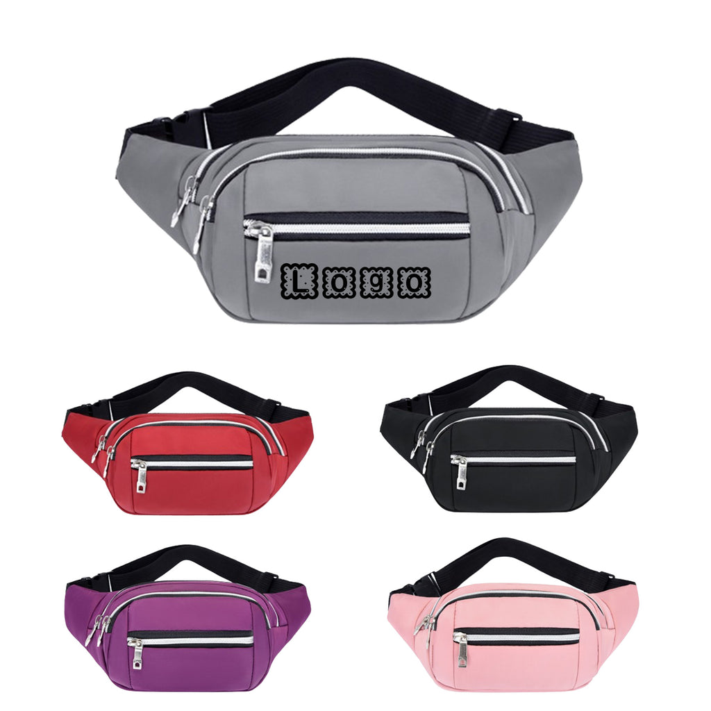 Waterproof Oxford Cloth Waist Pack Multi-functional Simple Waist Bag