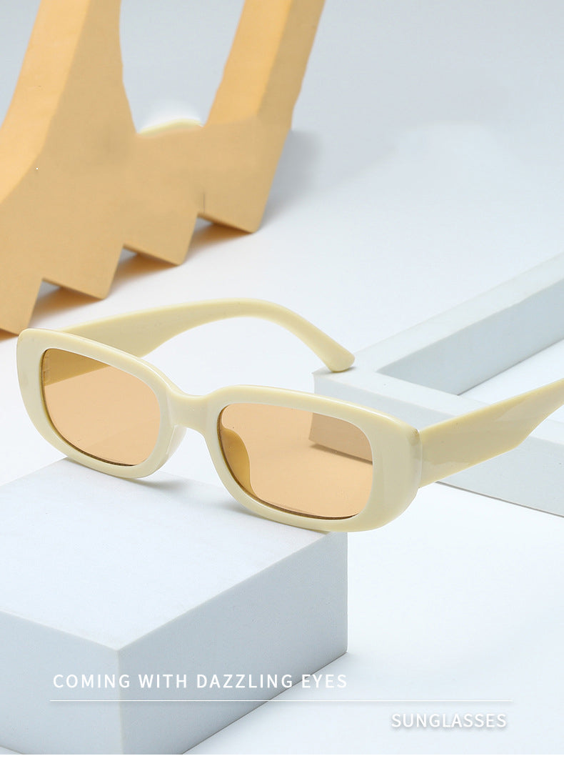Retro Rectangle Sun Glasses