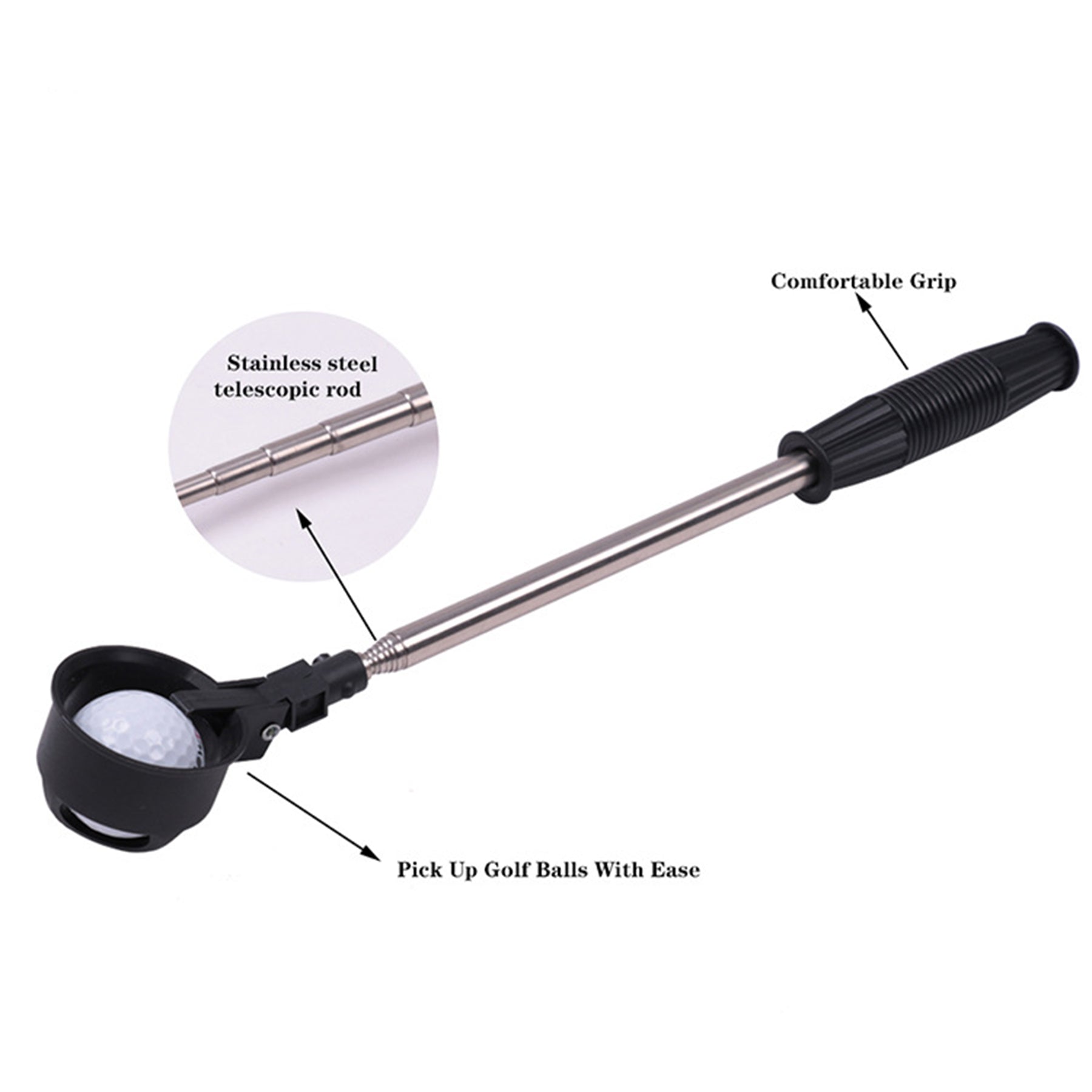 Stainless Steel Golf Ball Retriever