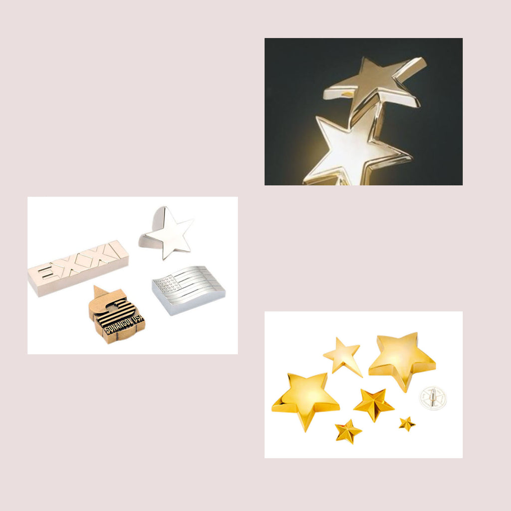 Metal Craft Star-Shaped Paperweight Trophy Star
