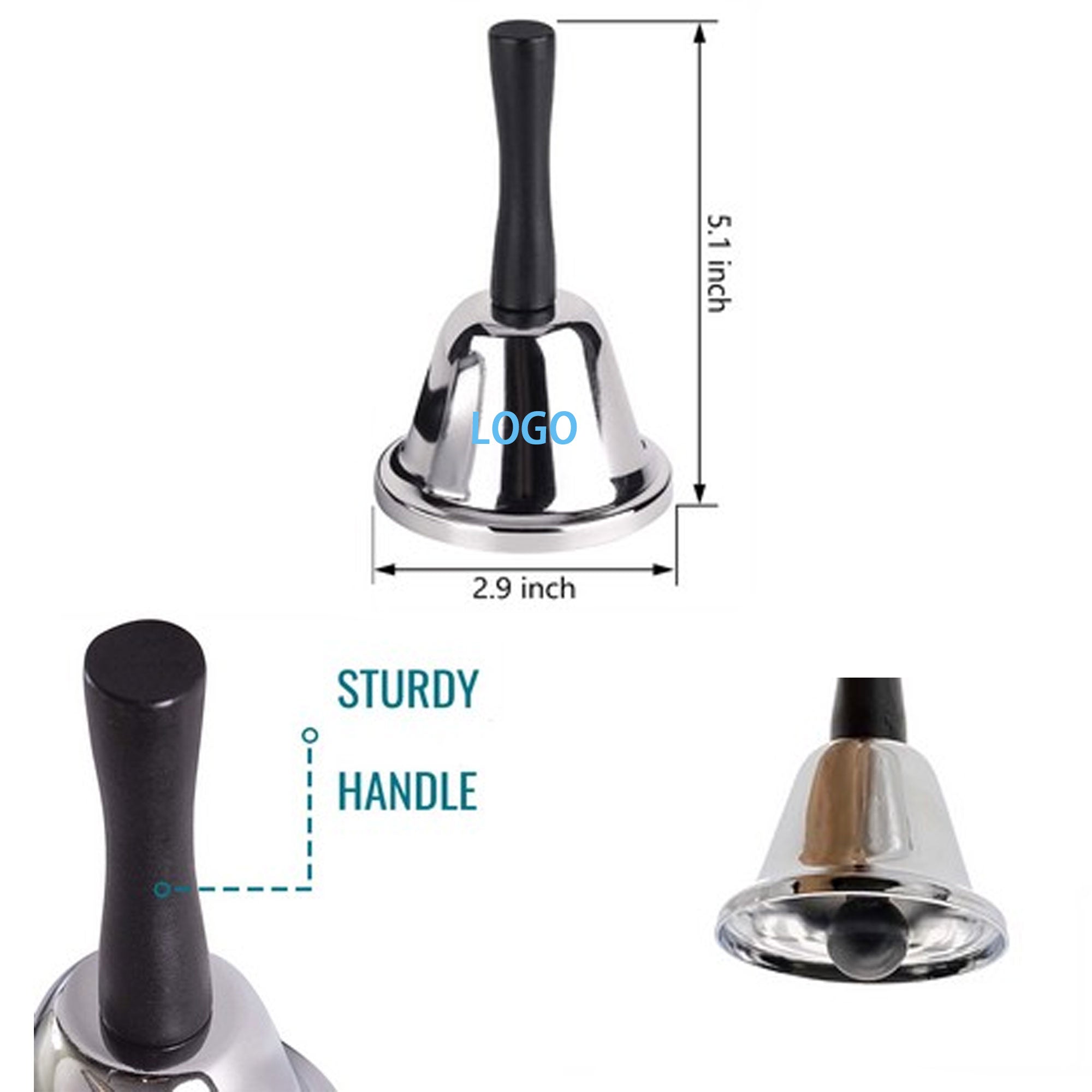 Electroplate Hand Bell