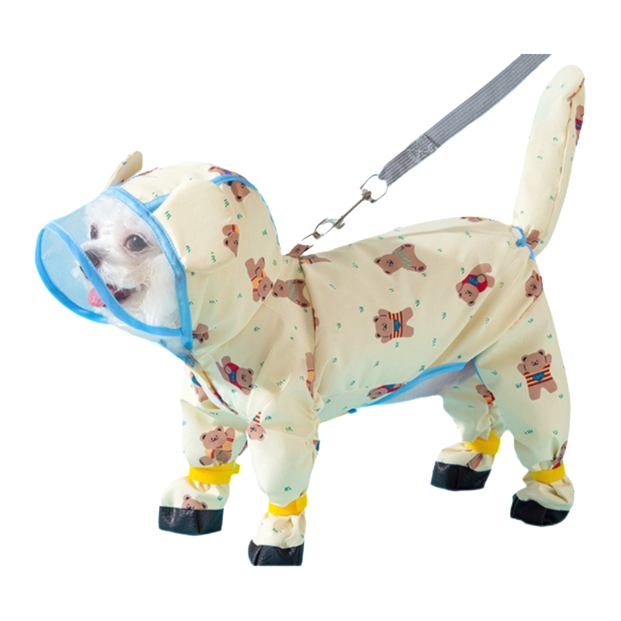 Waterproof Full Body Dog Raincoat With Boots