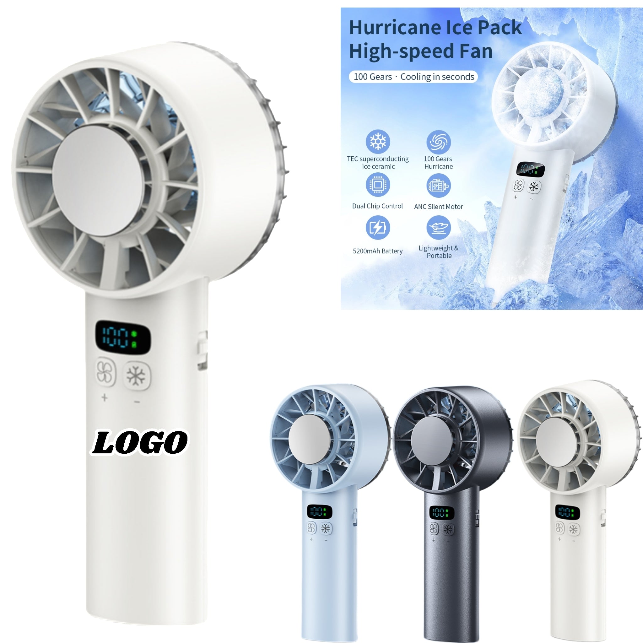 High - speed Cooling Handheld Fan