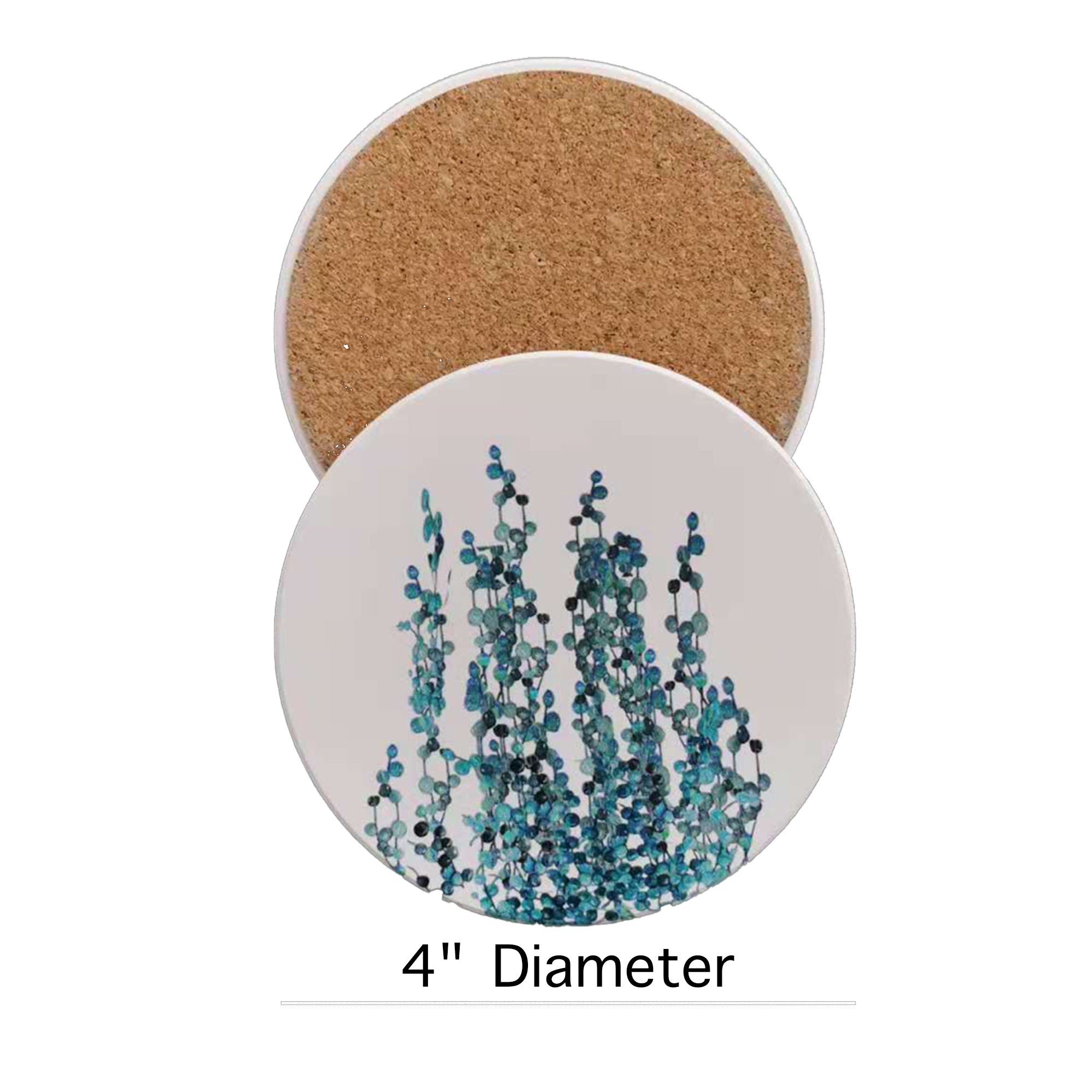 Round Absorbent Ceramic Coasters