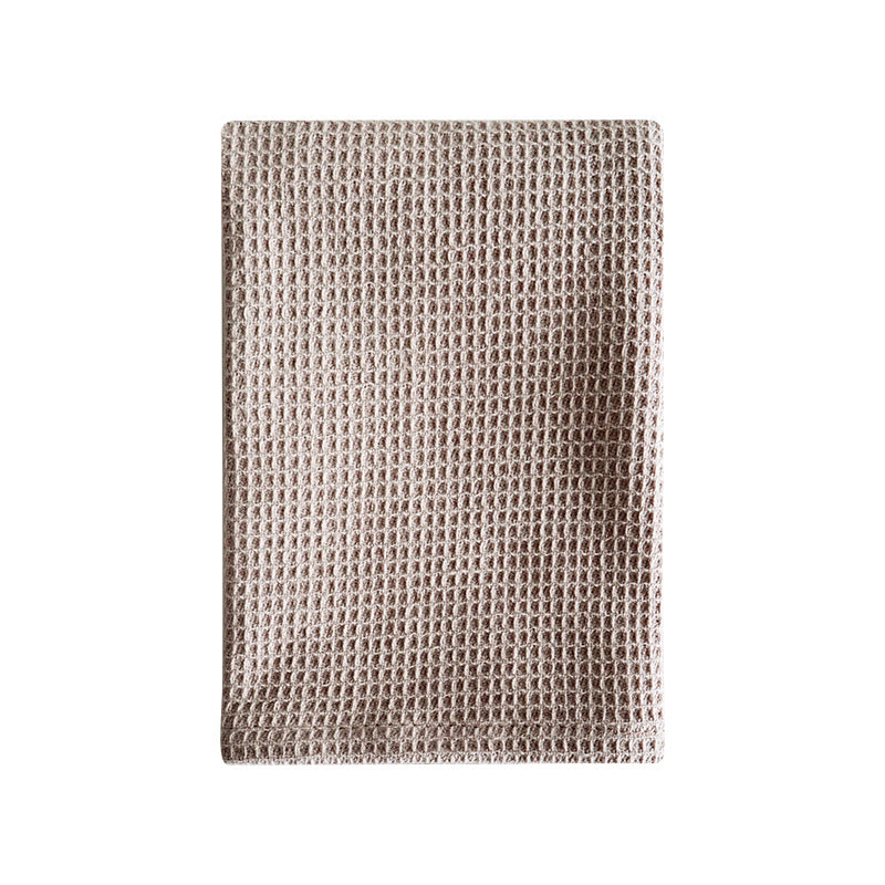 Cotton Waffle Dish Towels Scrub Kitchen Cloth Solid Color
