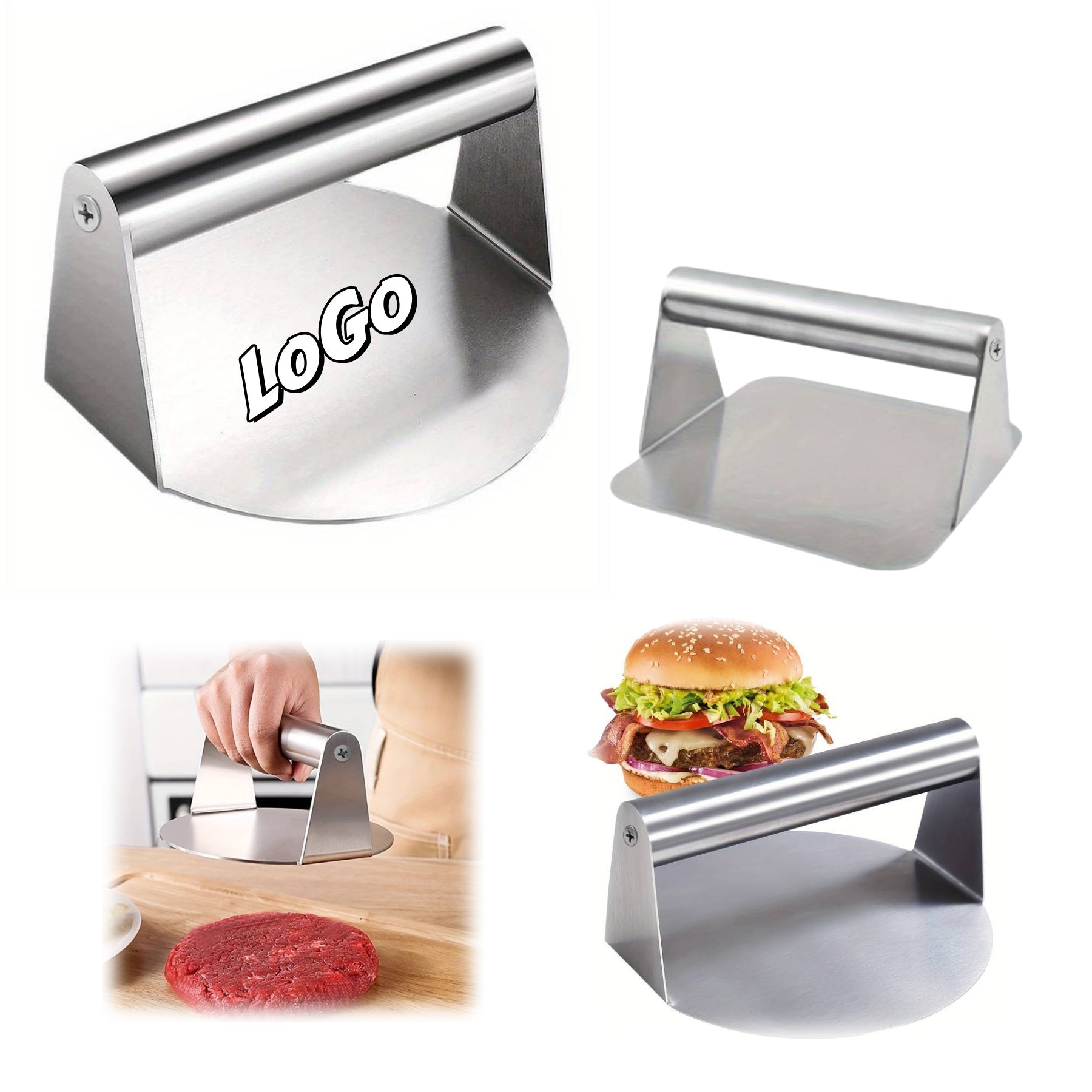 Stainless Steel Meat Press