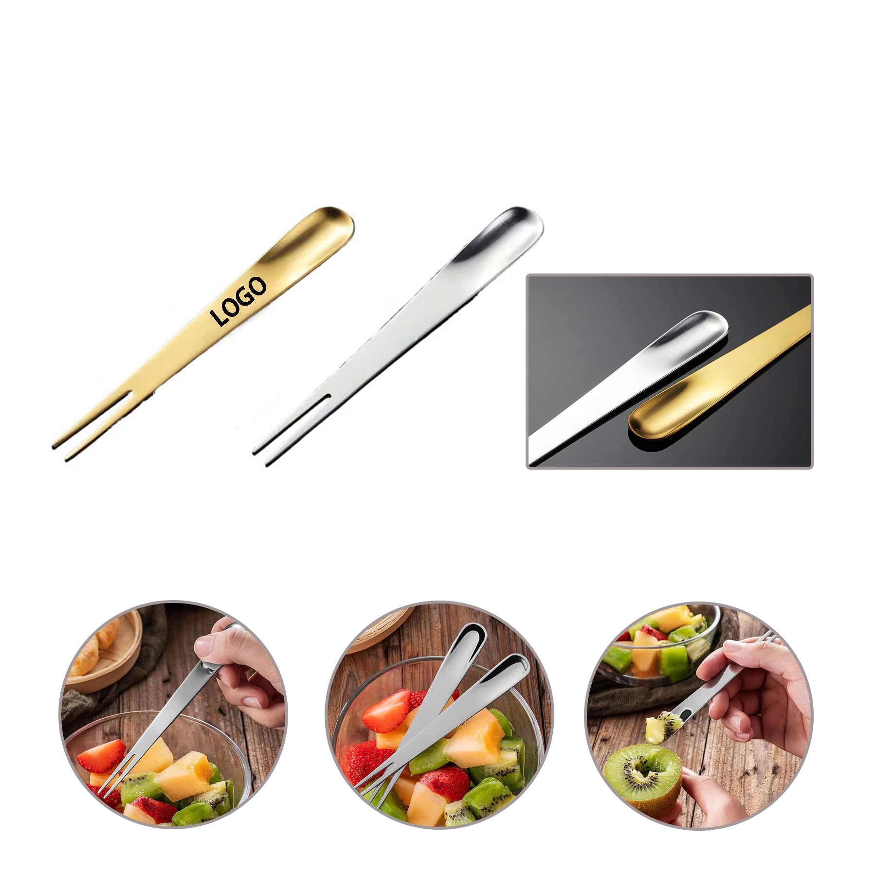 Stainless Steel Fruit Fork
