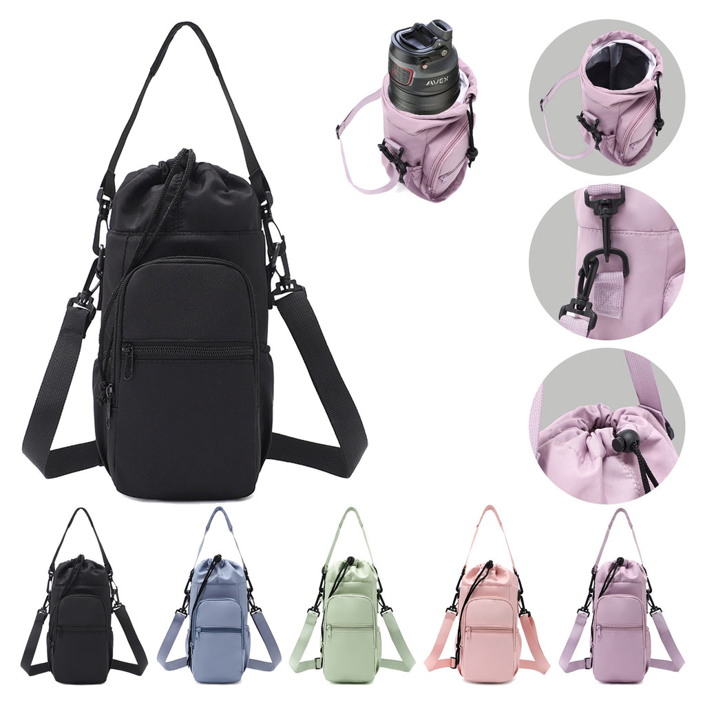 32 Oz Portable Crossbody Water Bottle Sleeve