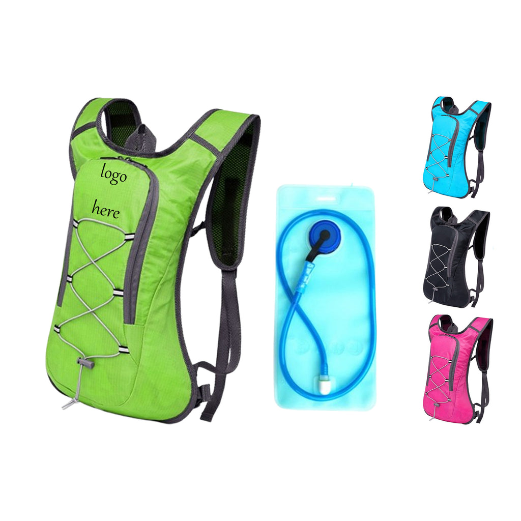 Cross Mesh Decorative Backpack With Water Bag