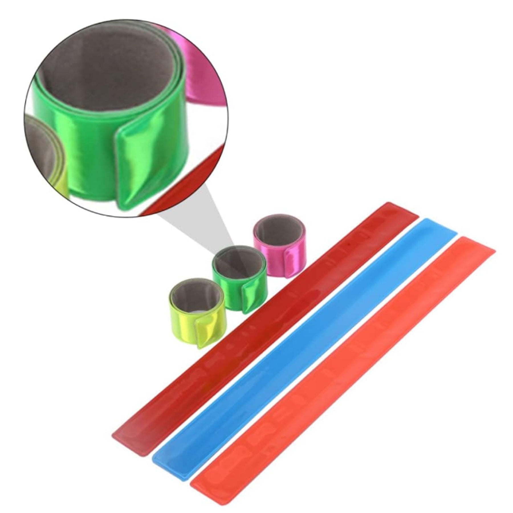 Snap Bracelets Reflective Armbands Slap Bands