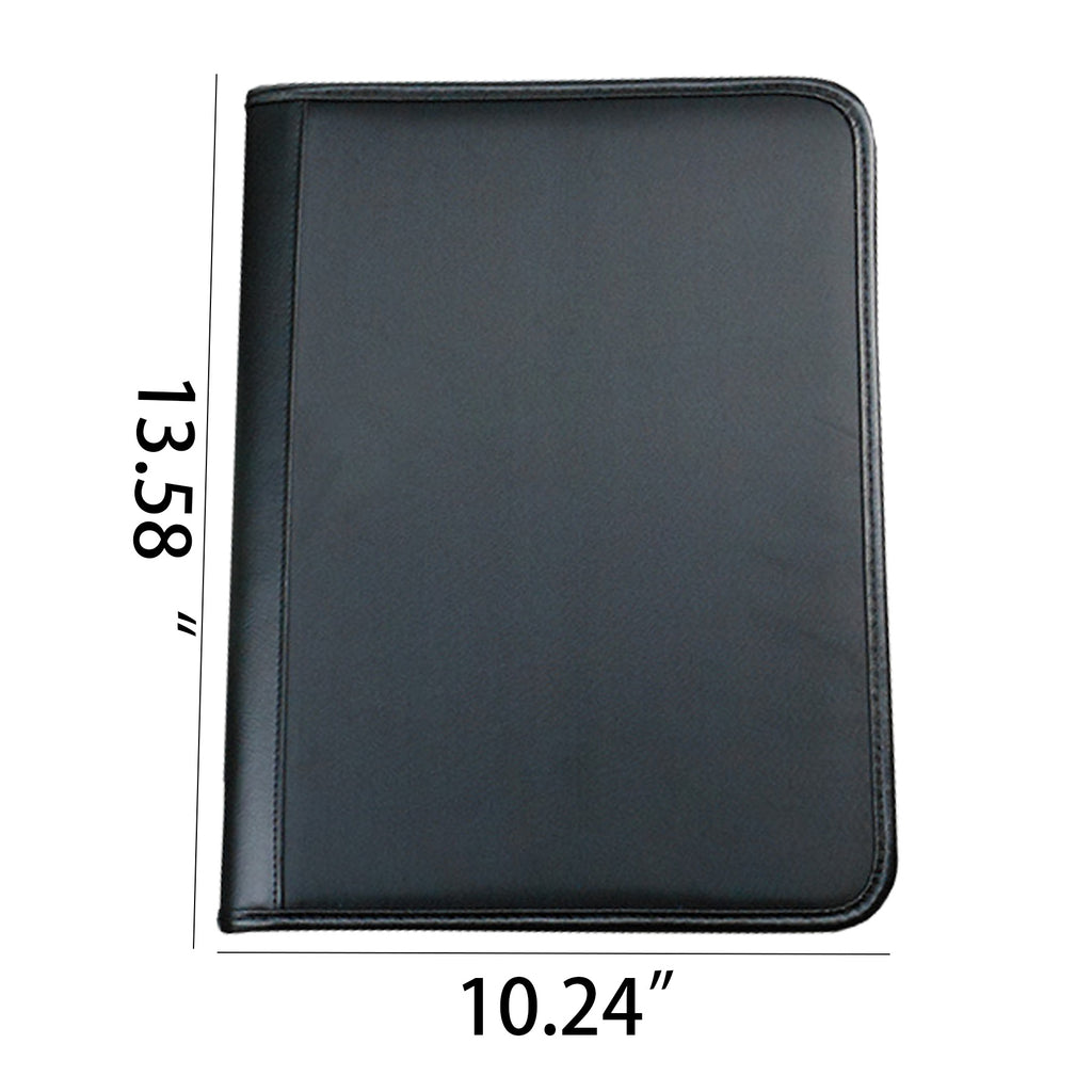 A4 Multi-Function PU Zipper Folder