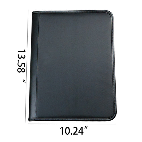 A4 Multi-Function PU Zipper Folder