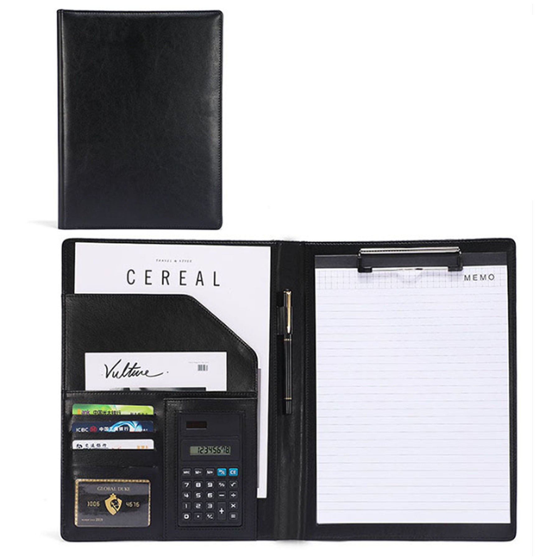 Multifunctional Leather Conference Folder