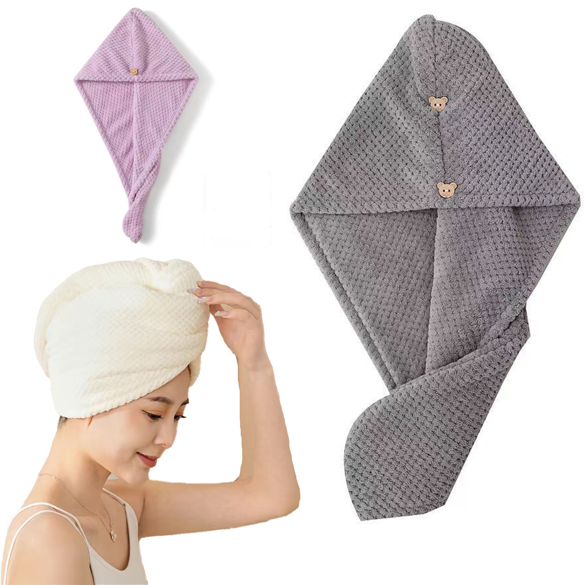 Anti-Frizz Super Absorbent Hair Towel