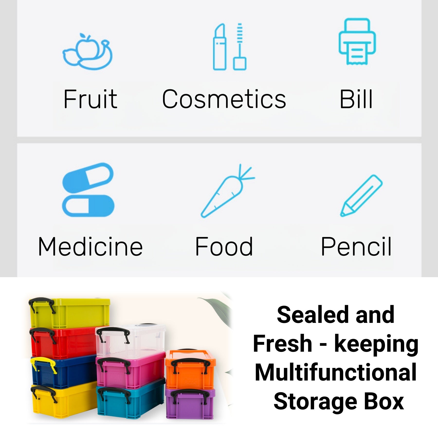 Mini Portable Desktop Storage Box For Students