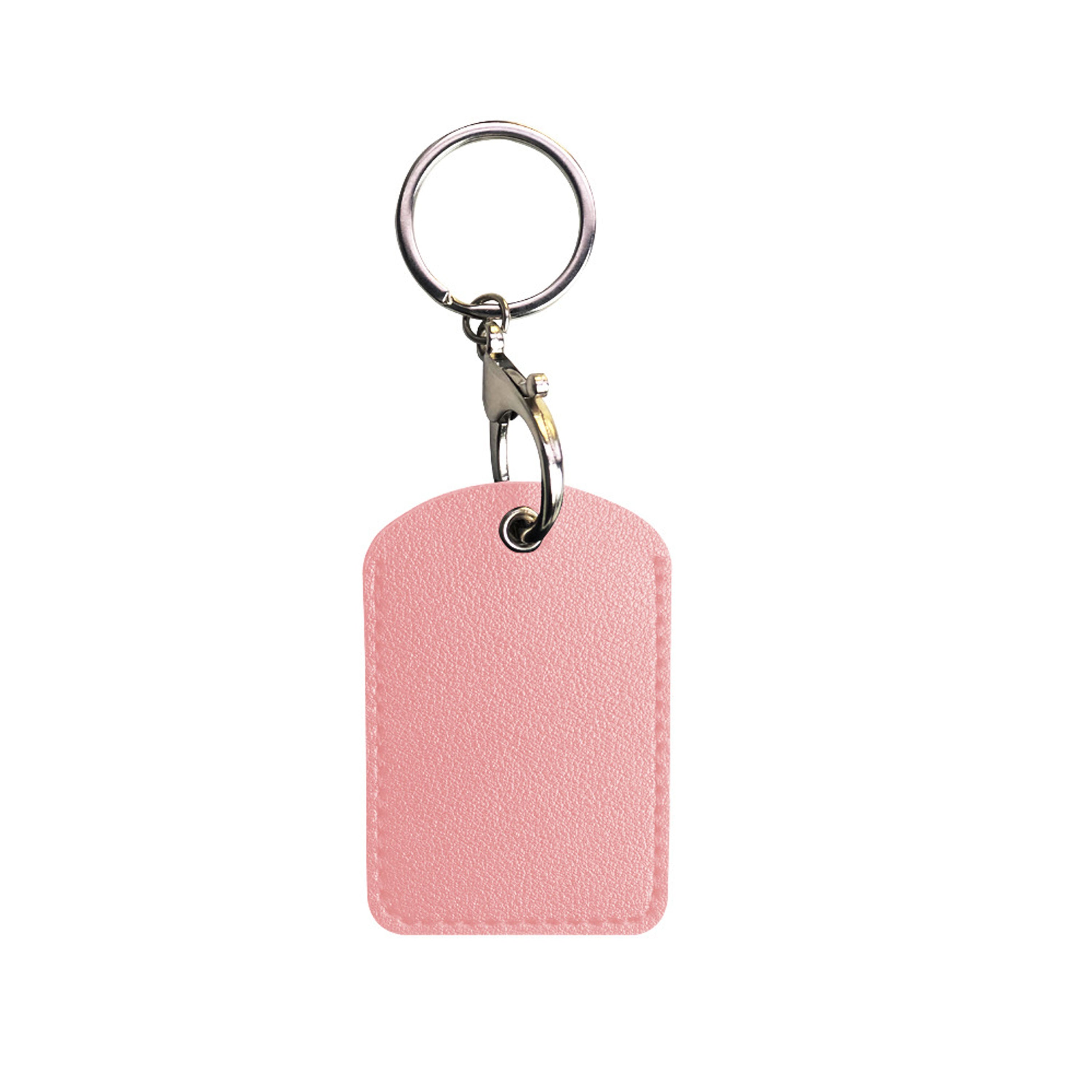 Pu Leather Card Case With Keychain