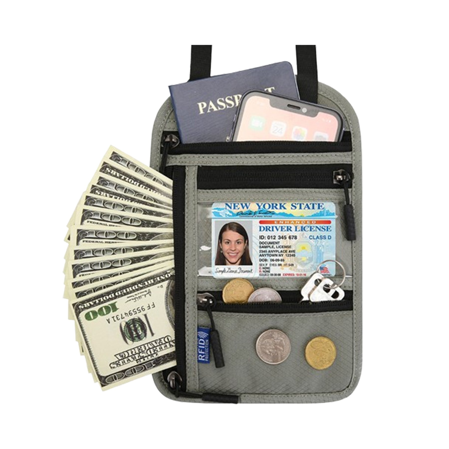Travel Pouch Neck Wallet