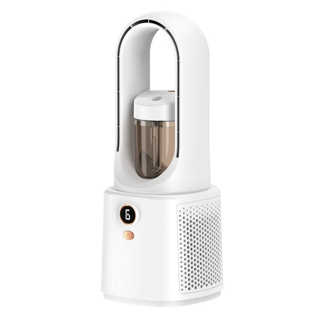 Bladeless Mist Air Circulator USB Desktop Fan 6 Speed Quiet