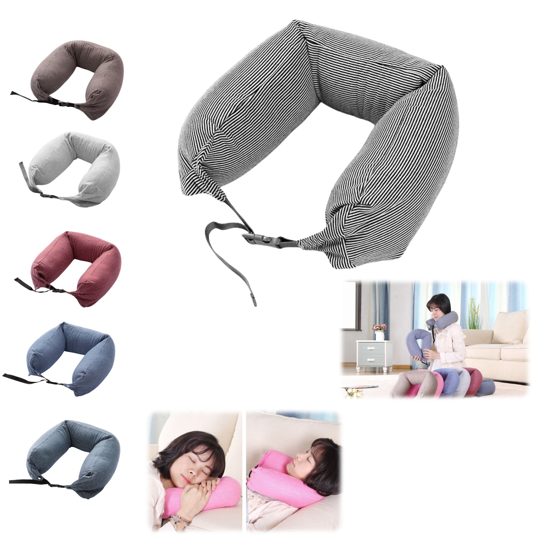 U-shaped particle Neck Pillow