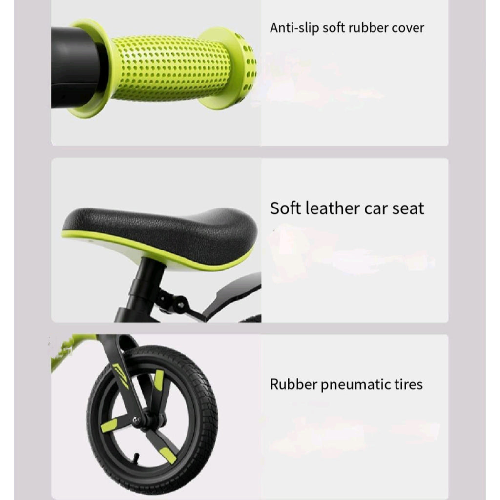 Kids Balance Bike NoPedal 1 - 6Y Adjust Outdoor Kindergarten