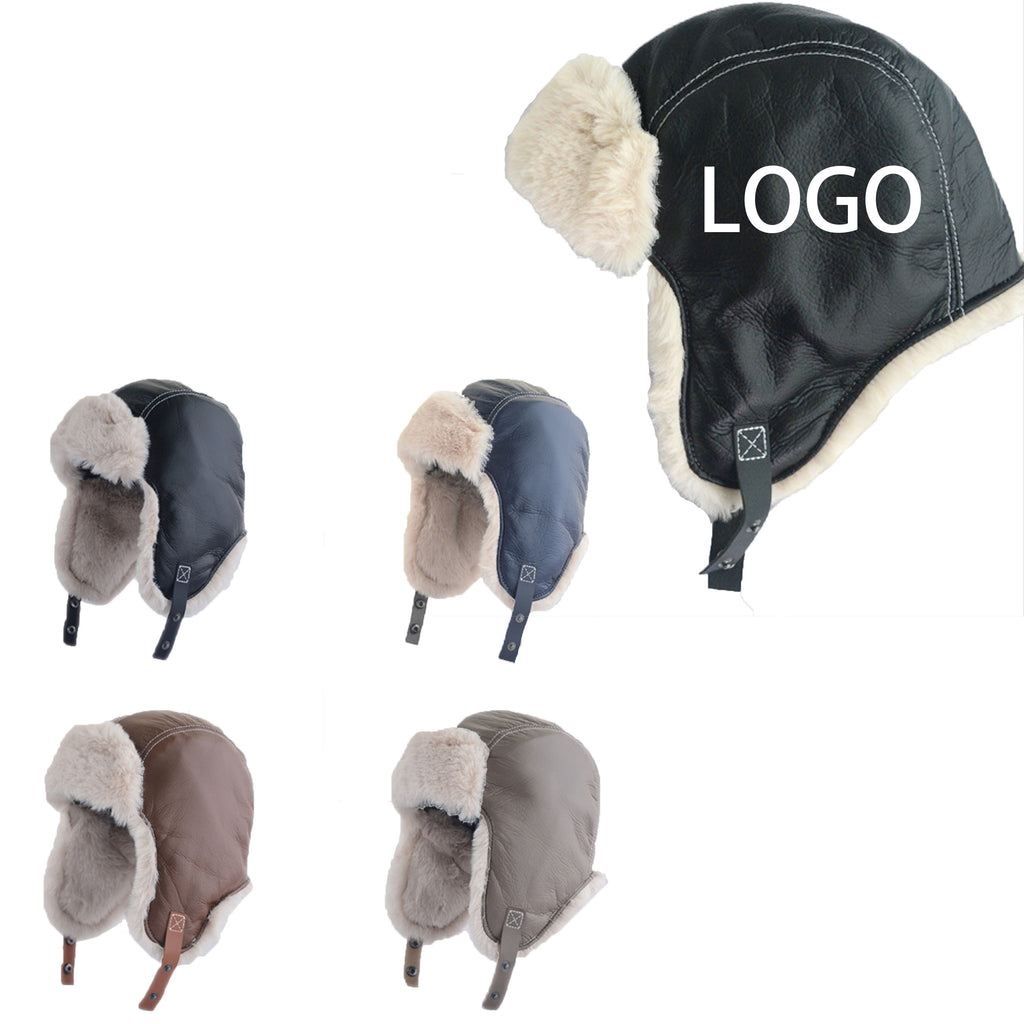 Customizable Adult Unisex Trapper Bomber Warm Aviator Hat