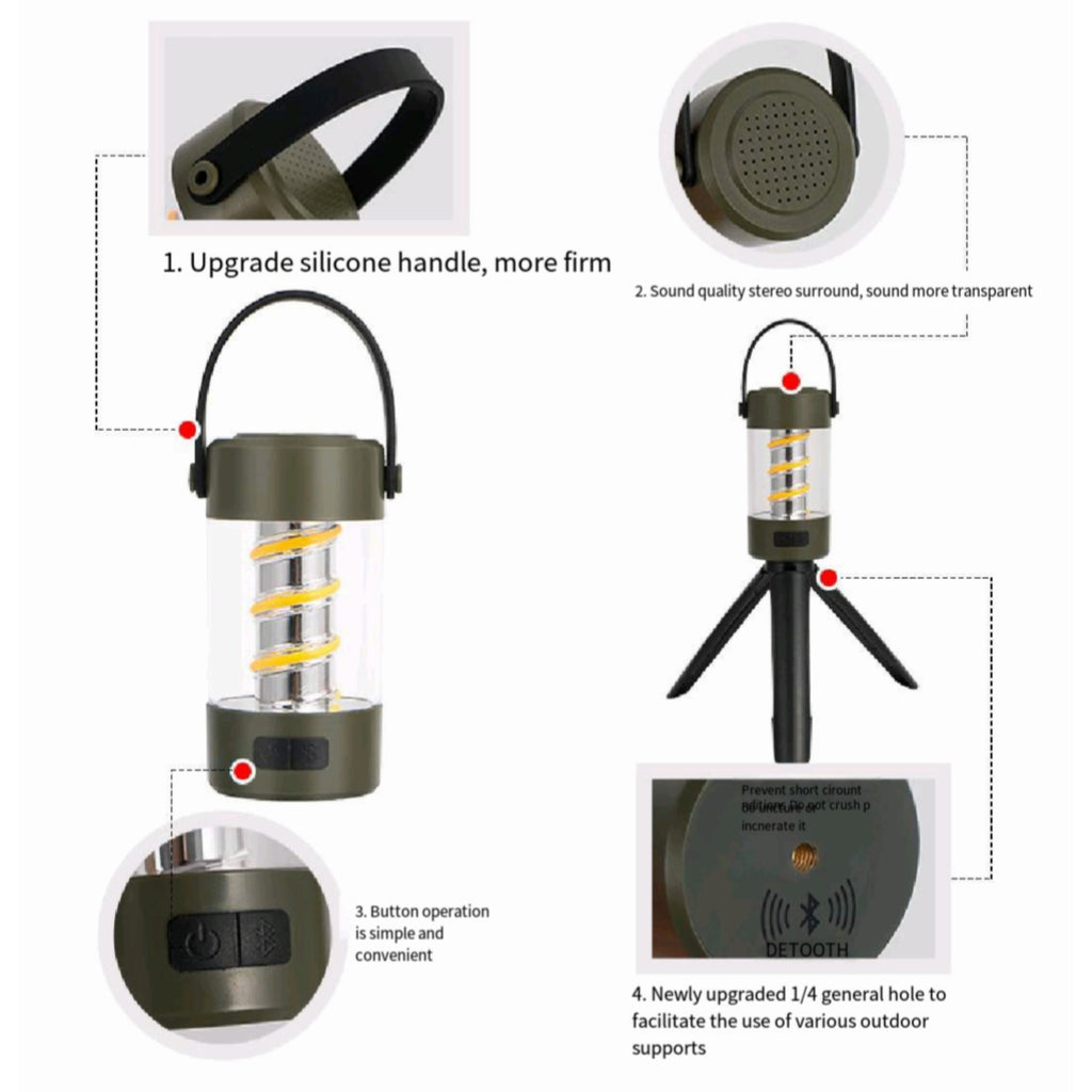 Bluetooth Speaker With Ambient Light