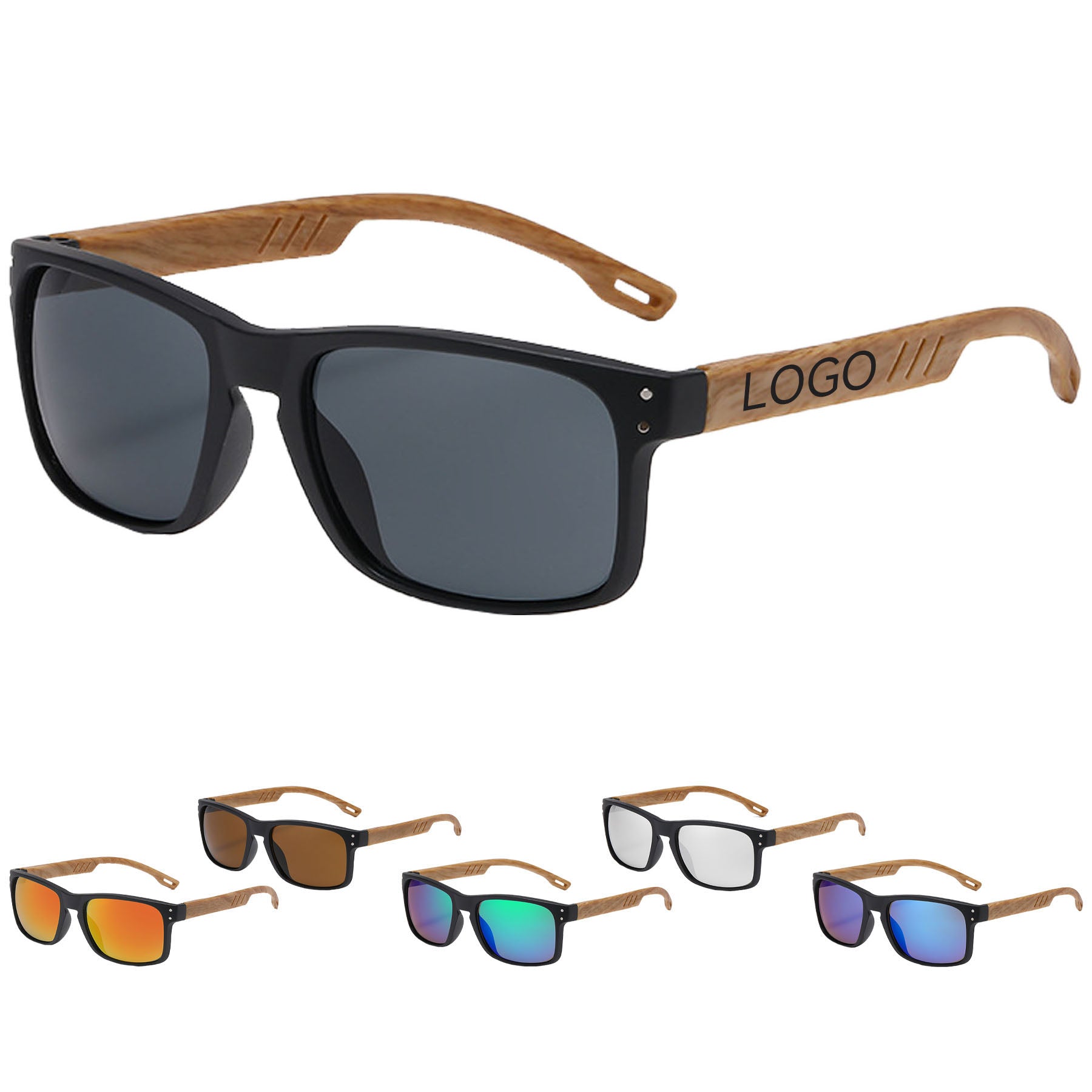 Square Wooden Sunglasses