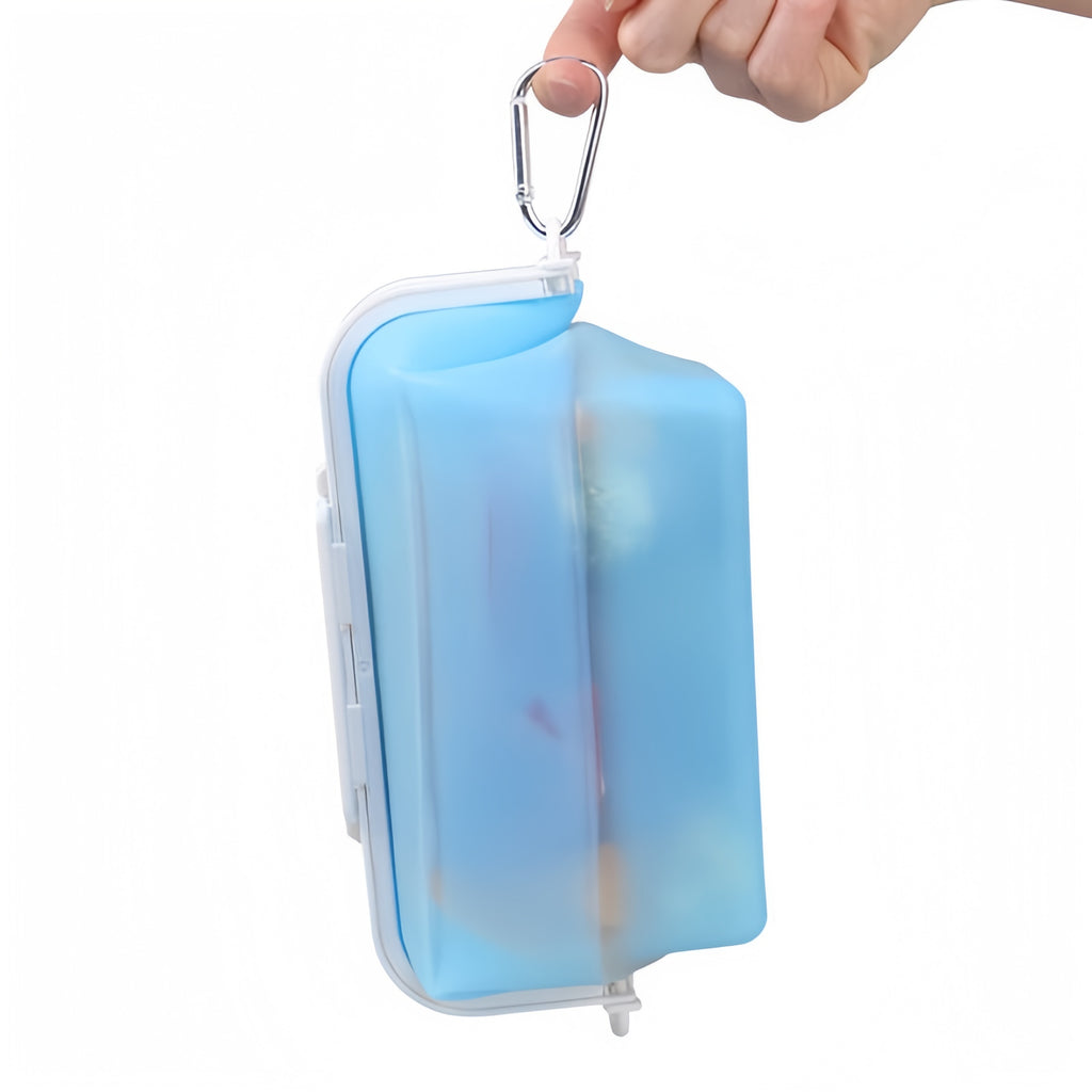 Reusable Collapsible Silicone Fruit Box Refrigerator Silicone Food Storage Containers Bag