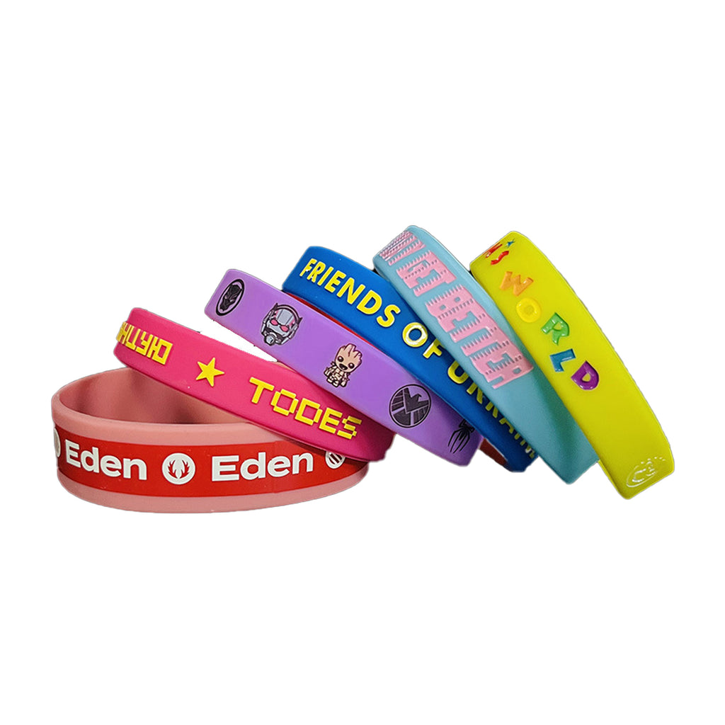 Screen Printed Silicone Wristband