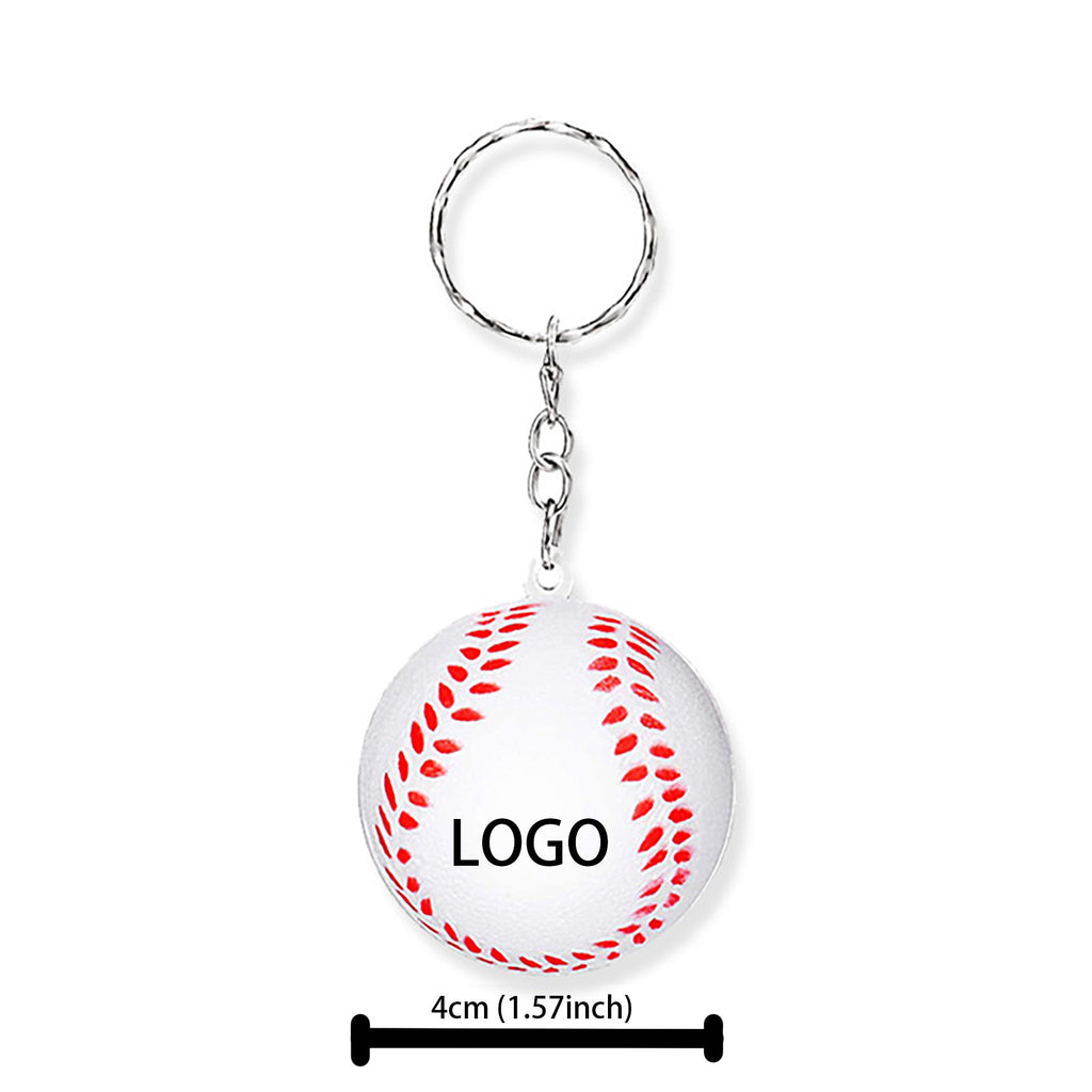 PU Baseball Key Ring