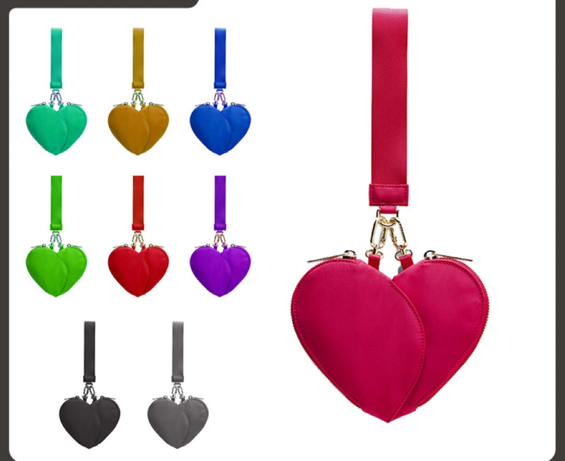 Heart-shaped Wrist Bag For Women