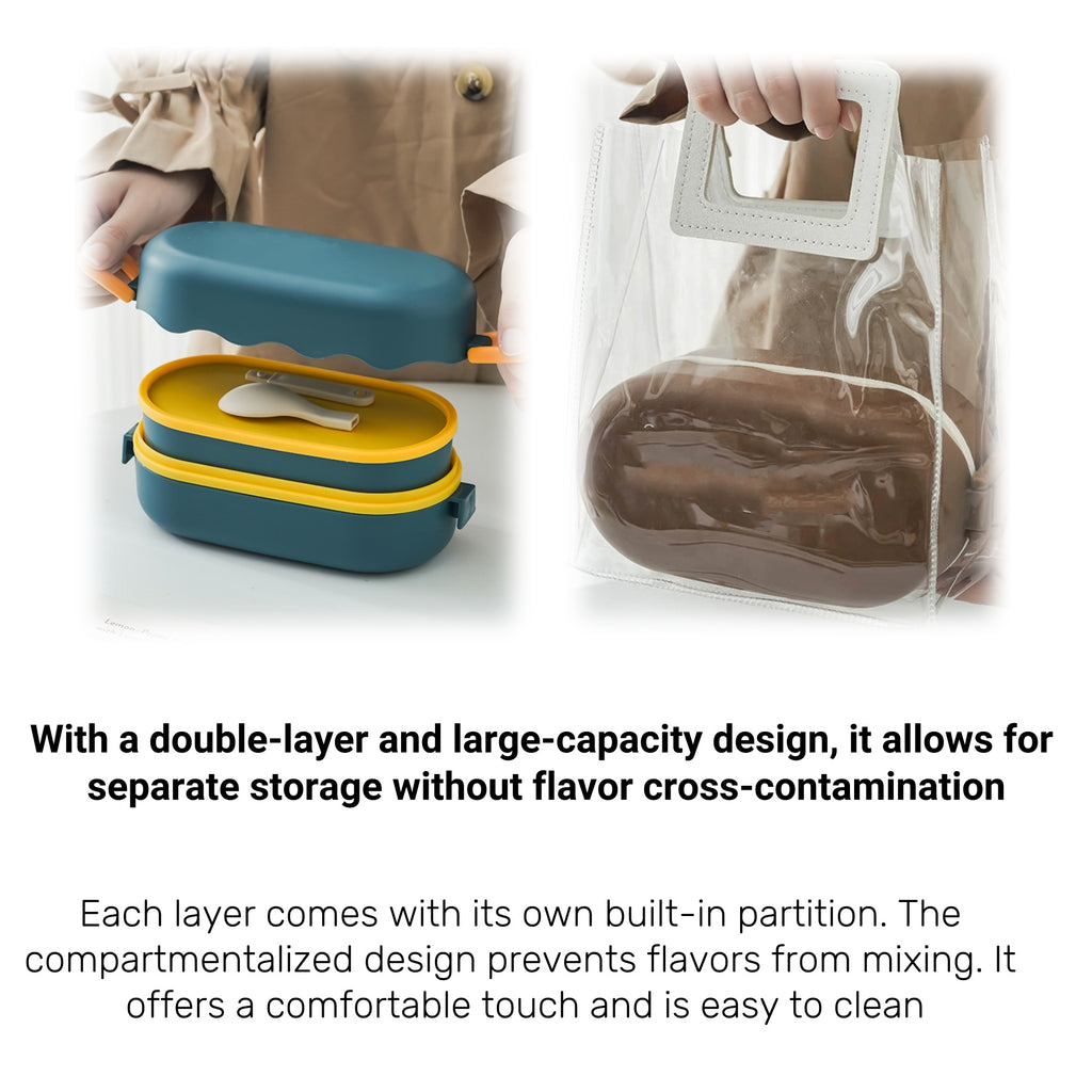 Food - grade Double - layer Leak - proof Lunch Box